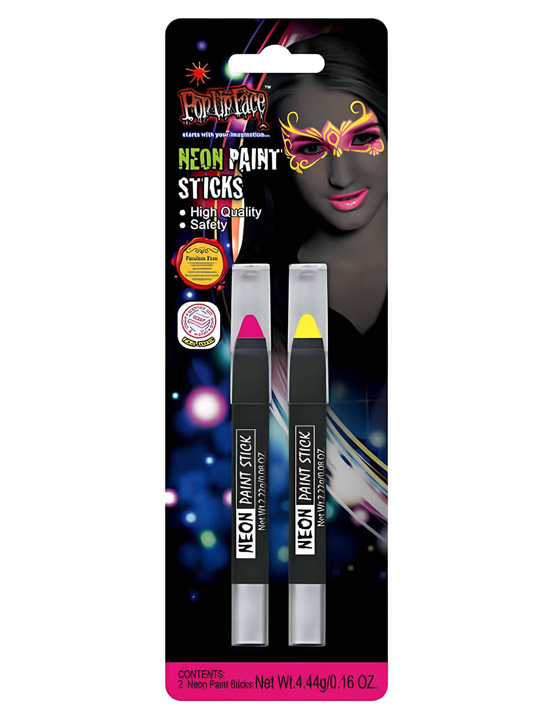 Neonstifte 2 Stk gelb und pink