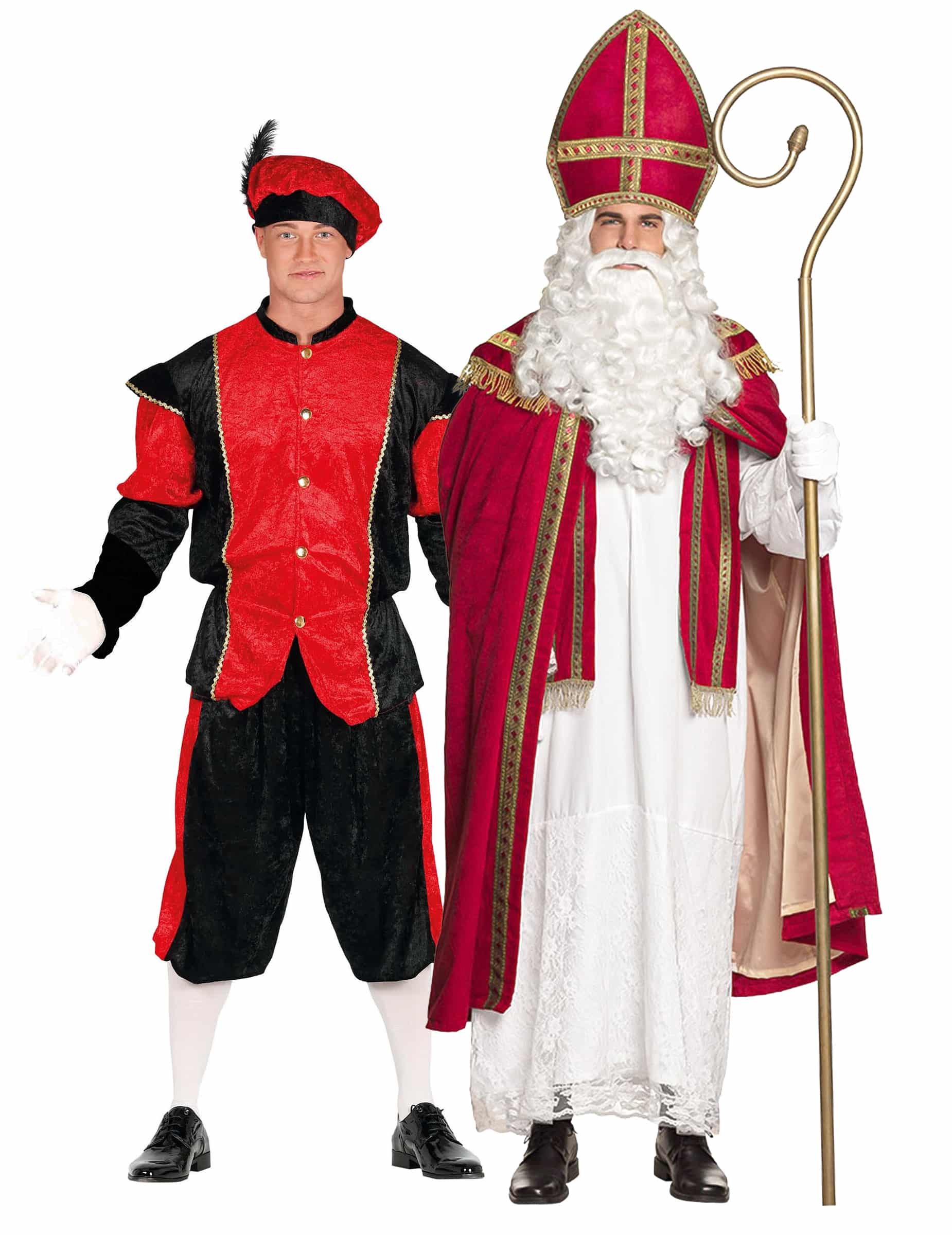 Nikolaus und Knecht Ruprecht Kostüm für Paare