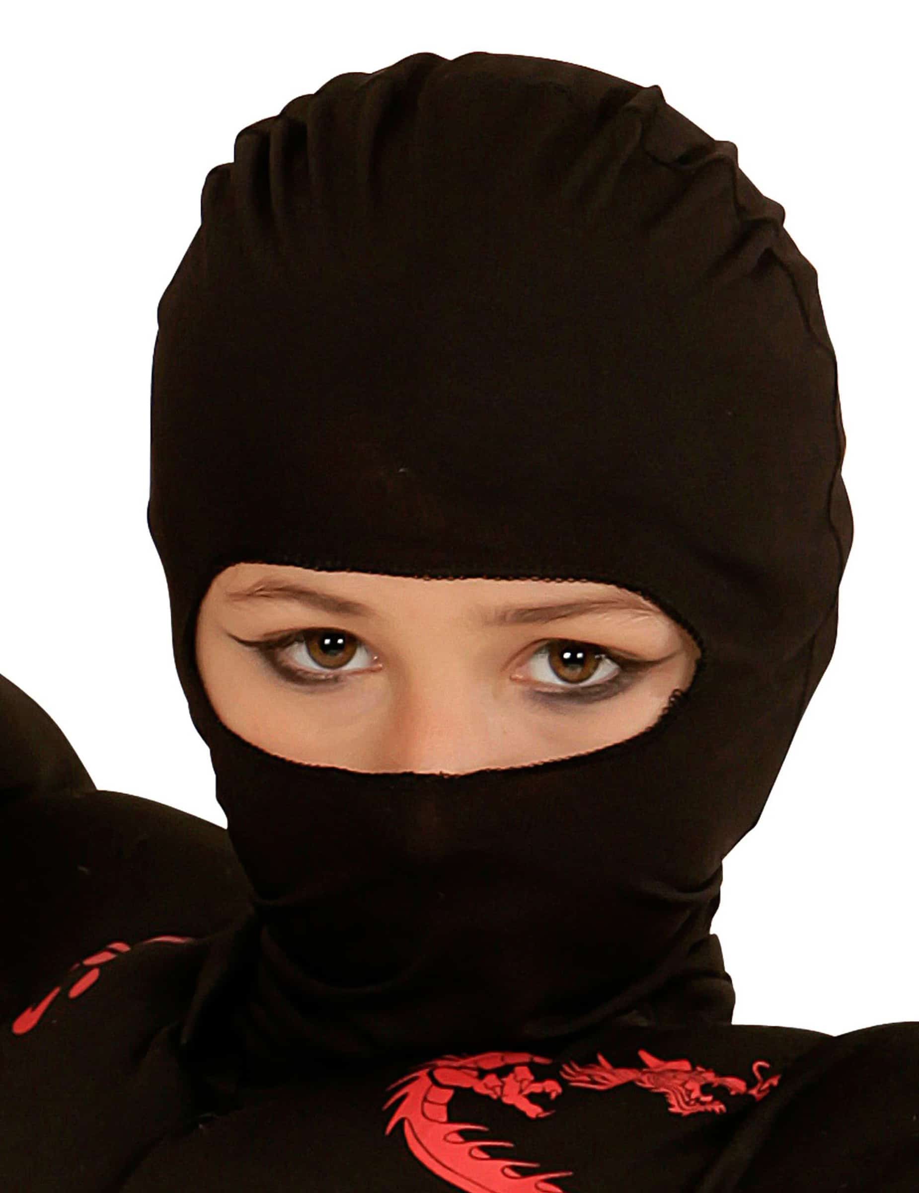 Ninja-Kindermaske schwarz