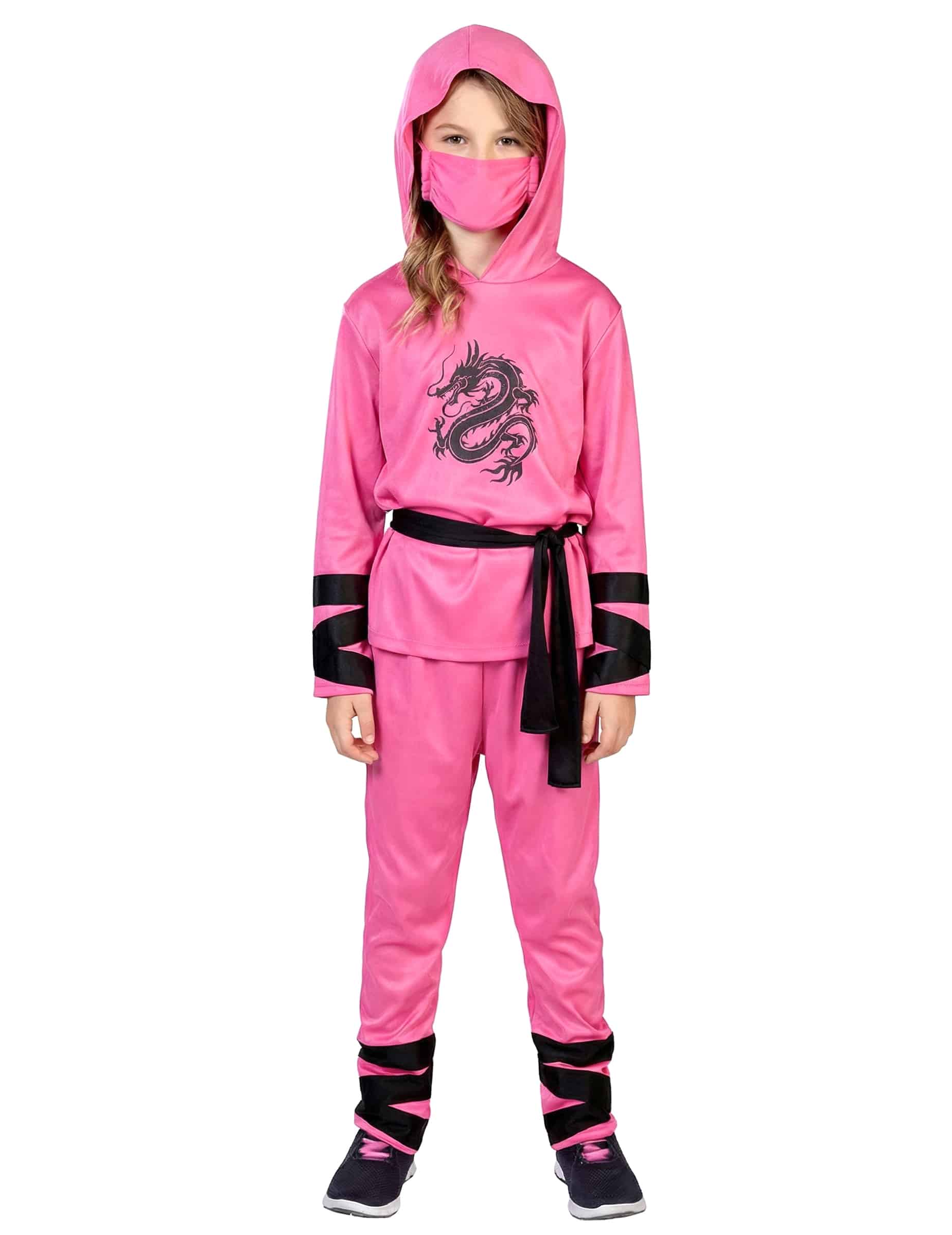 Ninja Kostüm Kinder Rosa