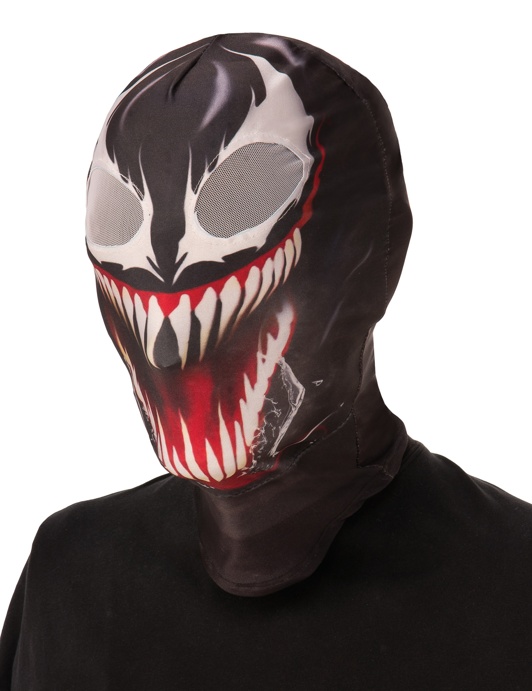 Offizielle Venom-Stoffmaske für Erwachsene schwarz-weiß-rot