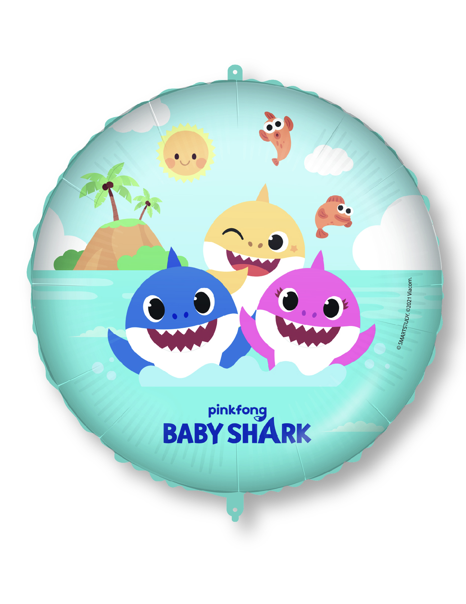 Offizieller Baby Shark-Folienballon bunt 46 cm