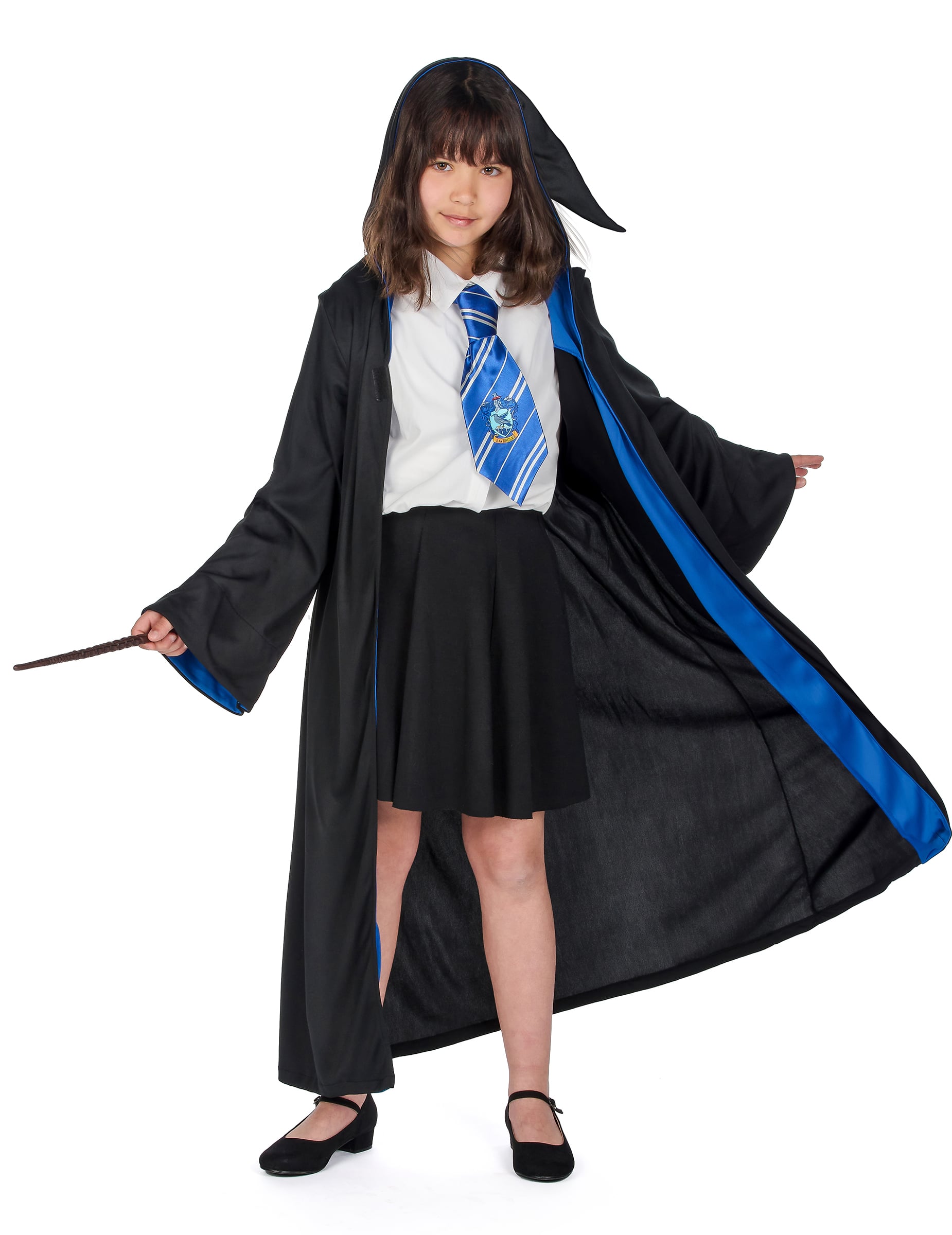 Offizielles Ravenclaw-Kostüm für Kinder Harry Potter schwarz-blau-weiss