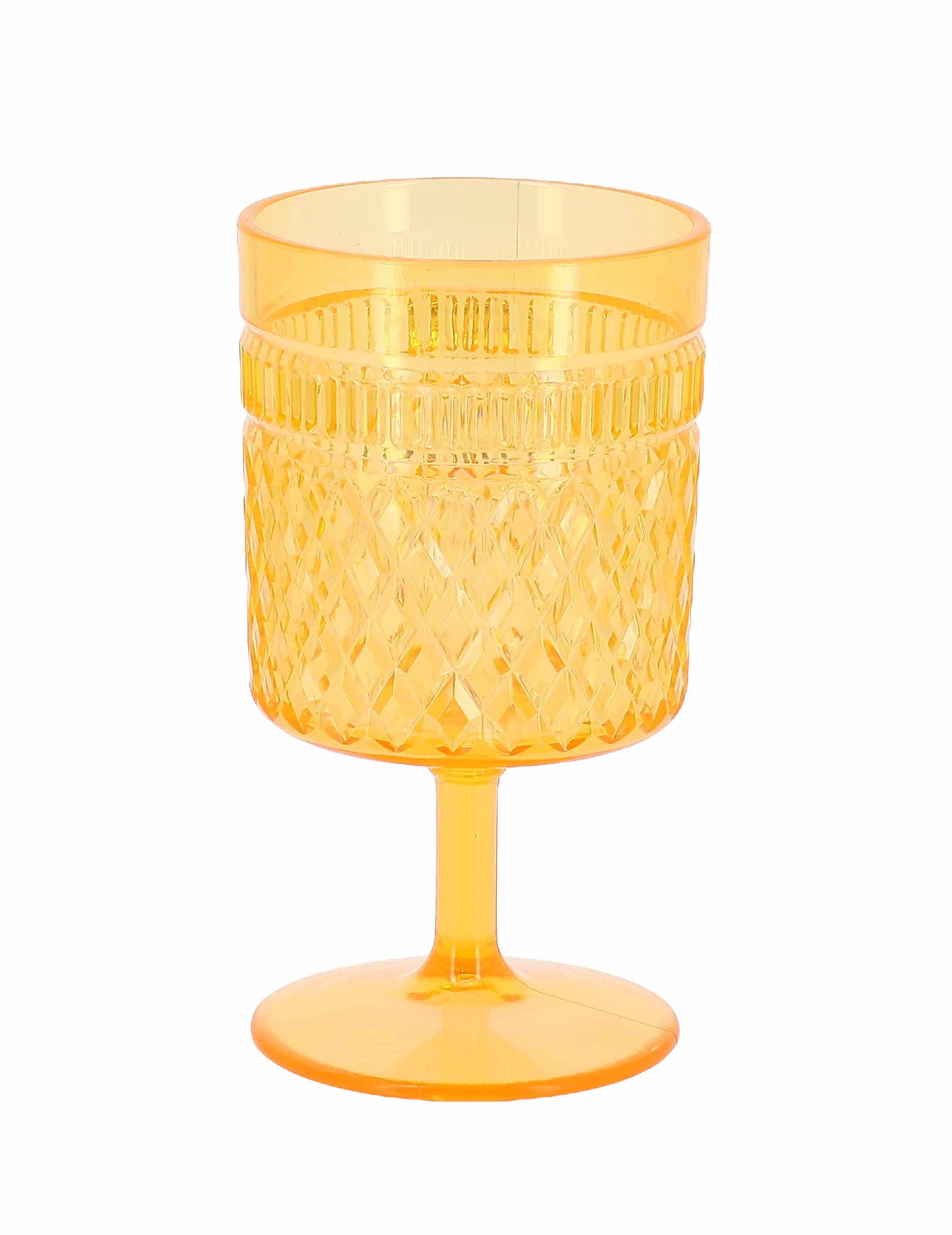 Oranges Weinglas aus Kunststoff 270 ml