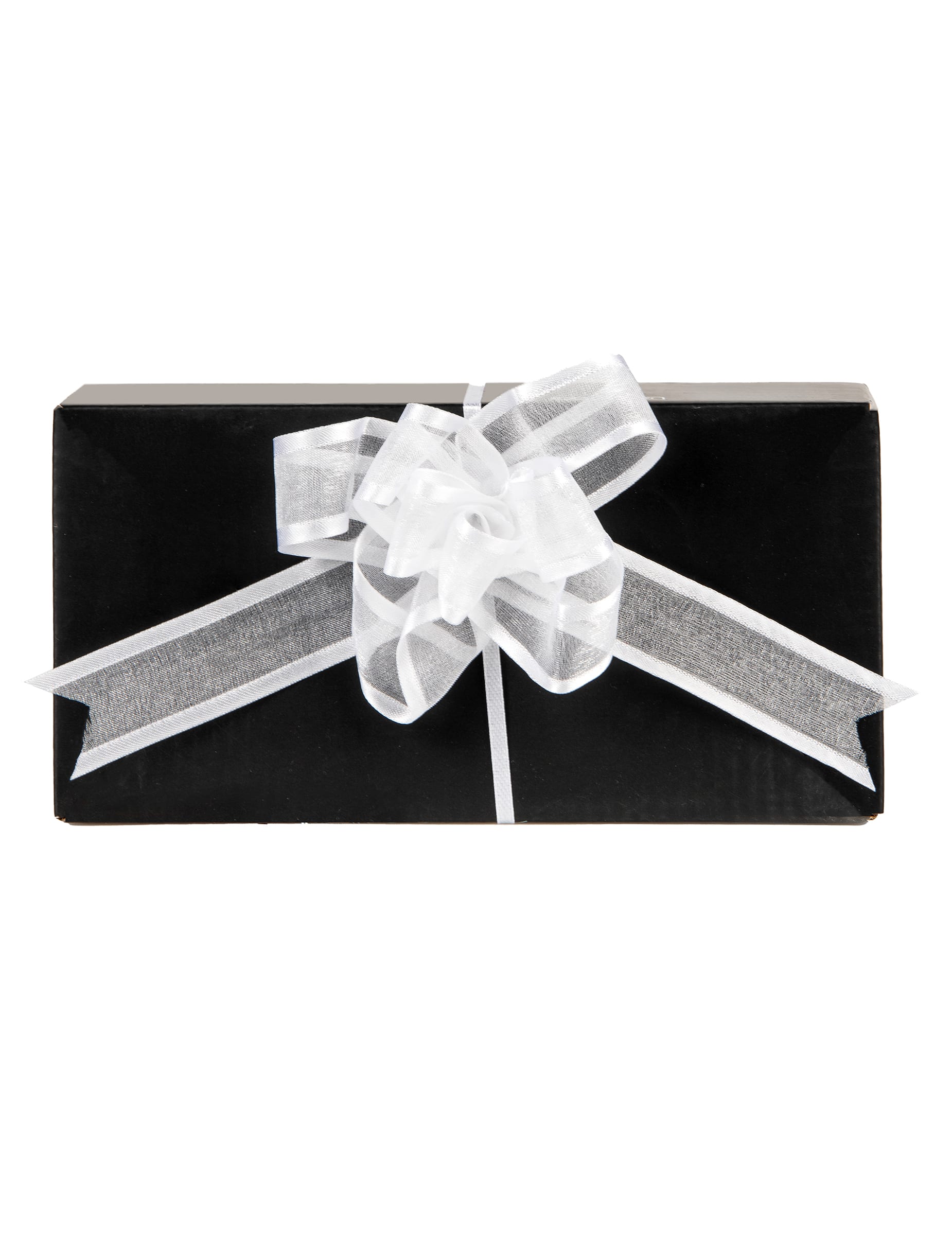 Organza-Schleifen Weihnachts-Dekoration 6 Stück weiss 10cm