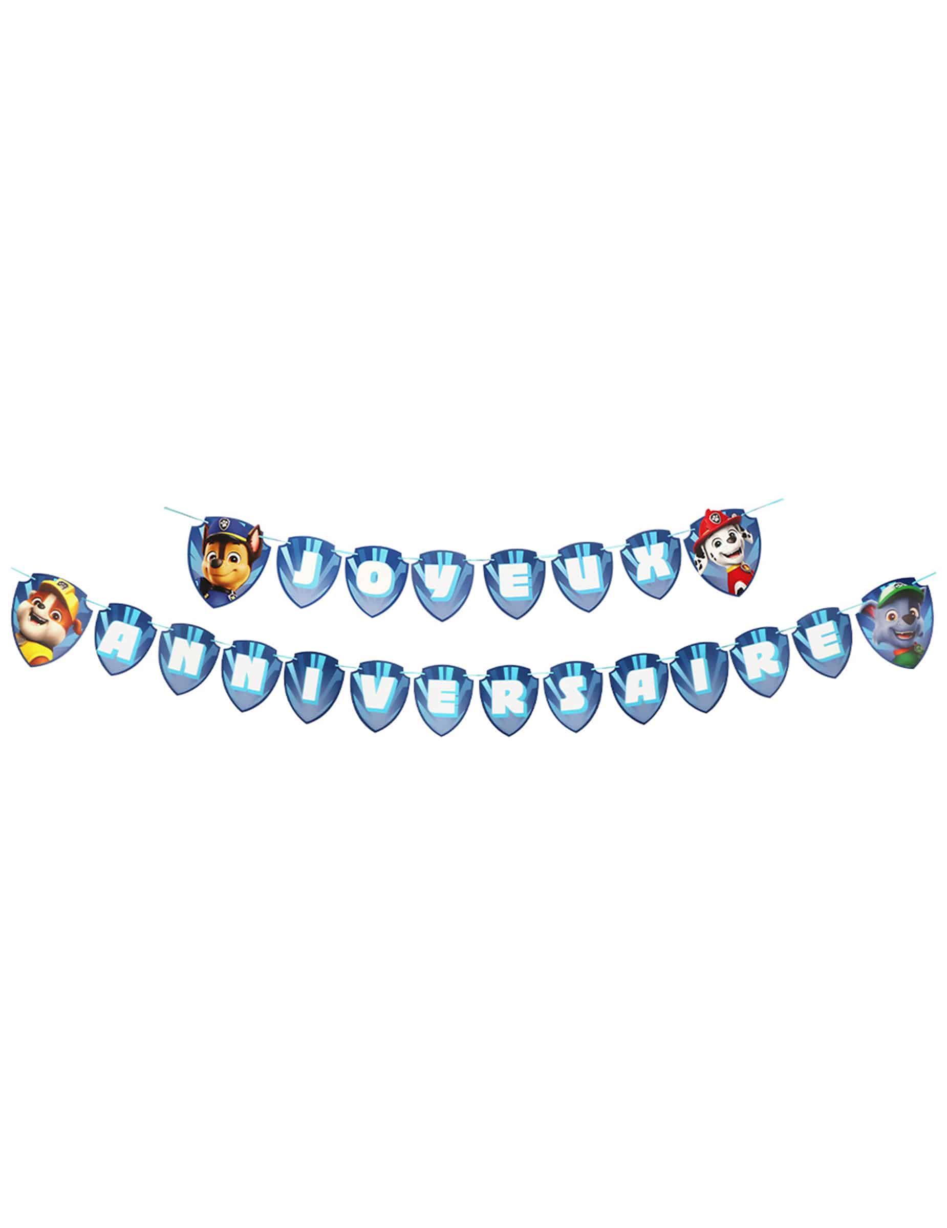 PAW Patrol Happy Birthday Girlande Blau 2