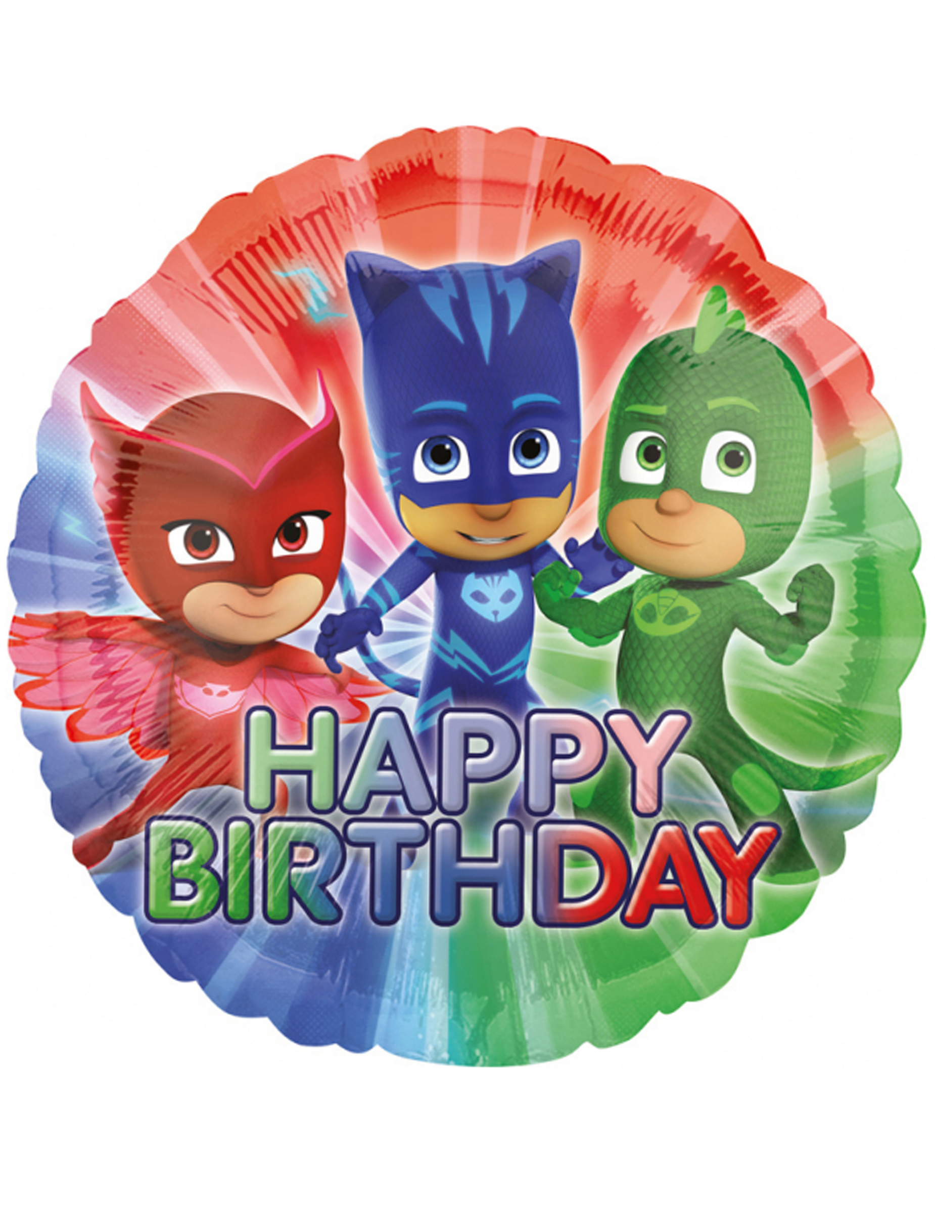 PJ Masks Alumium Ballon Happy Birthday bunt 43cm