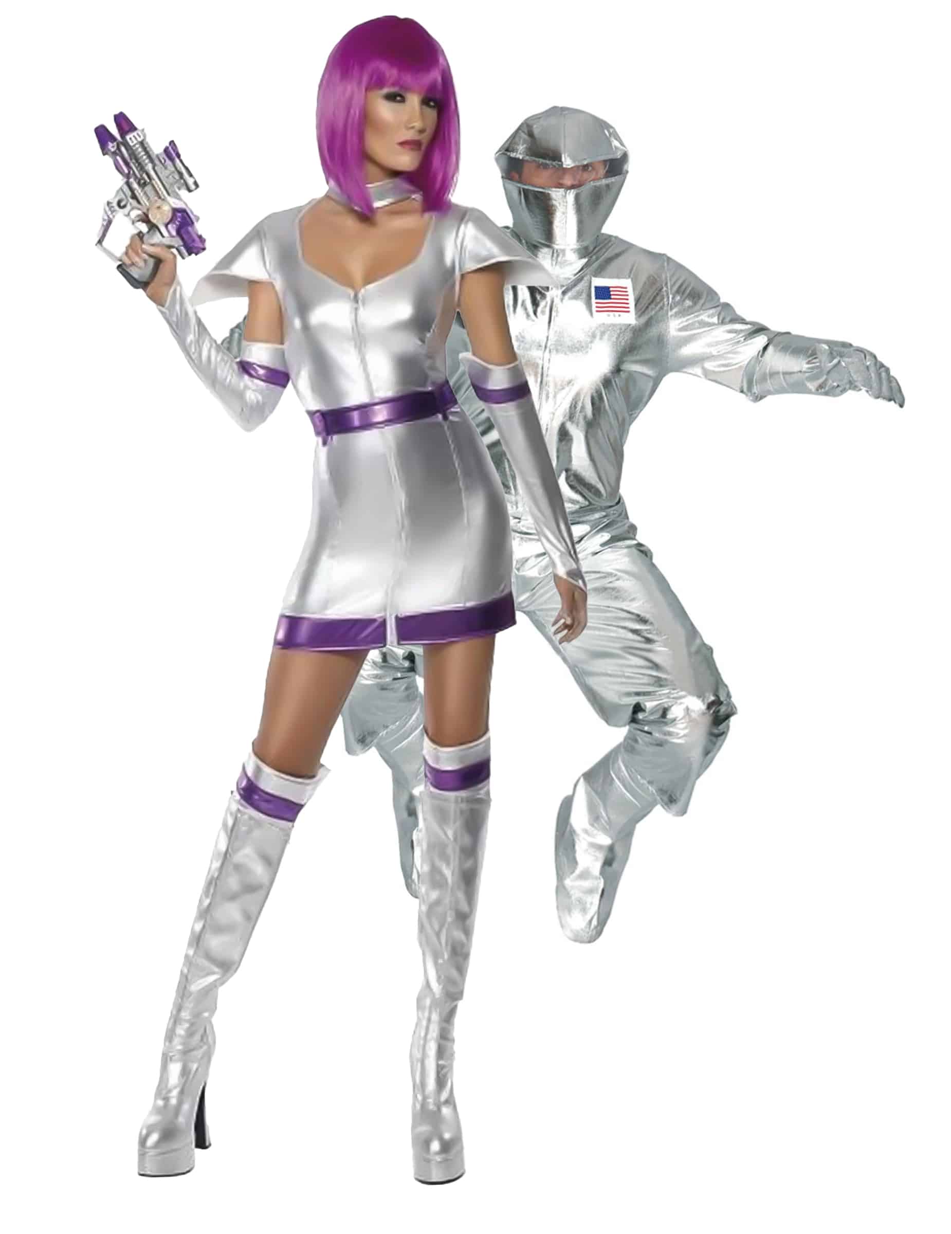 Paarkostüm Astronaut und sexy Alien