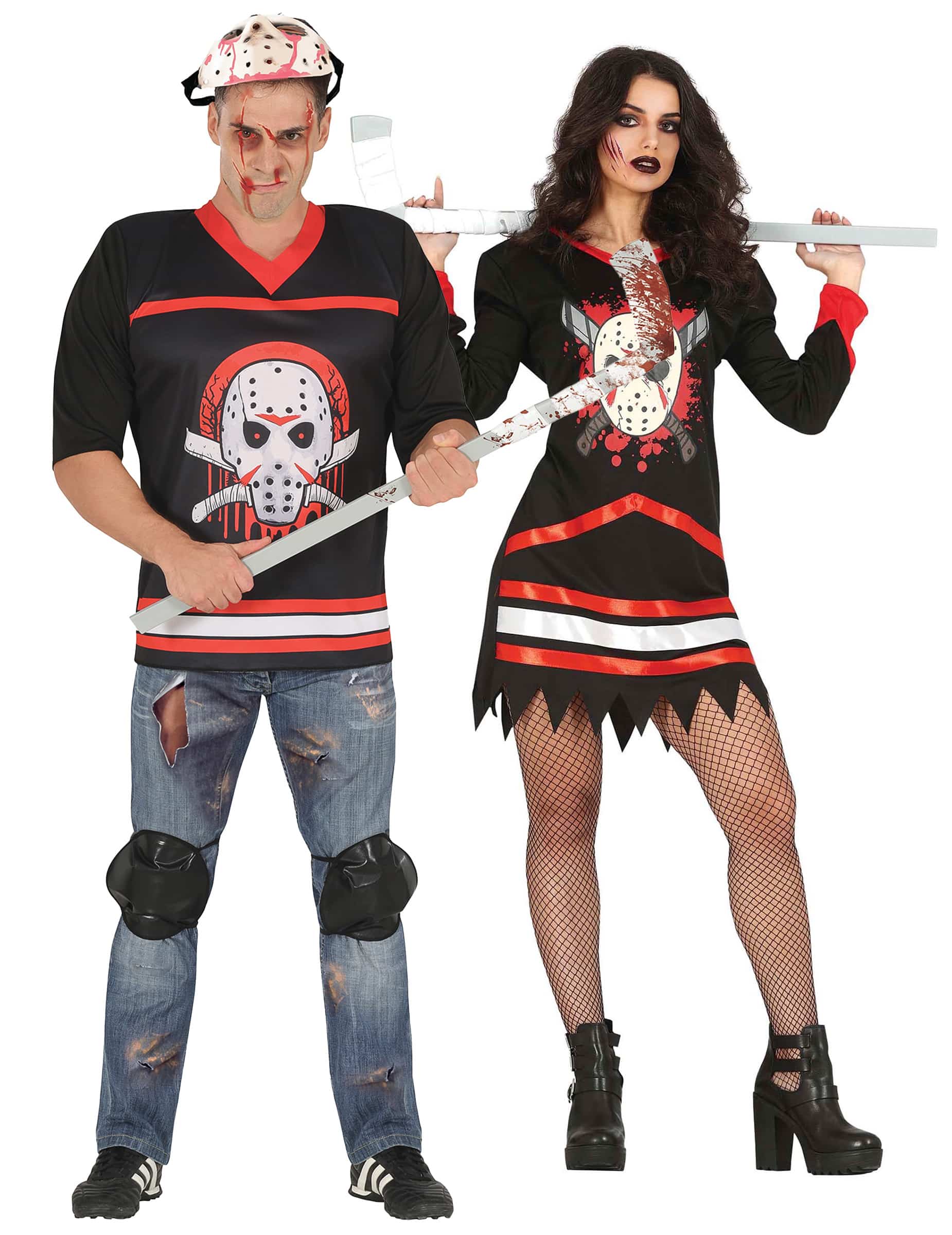 Paarkostüm Hockey Killer für Erwachsene