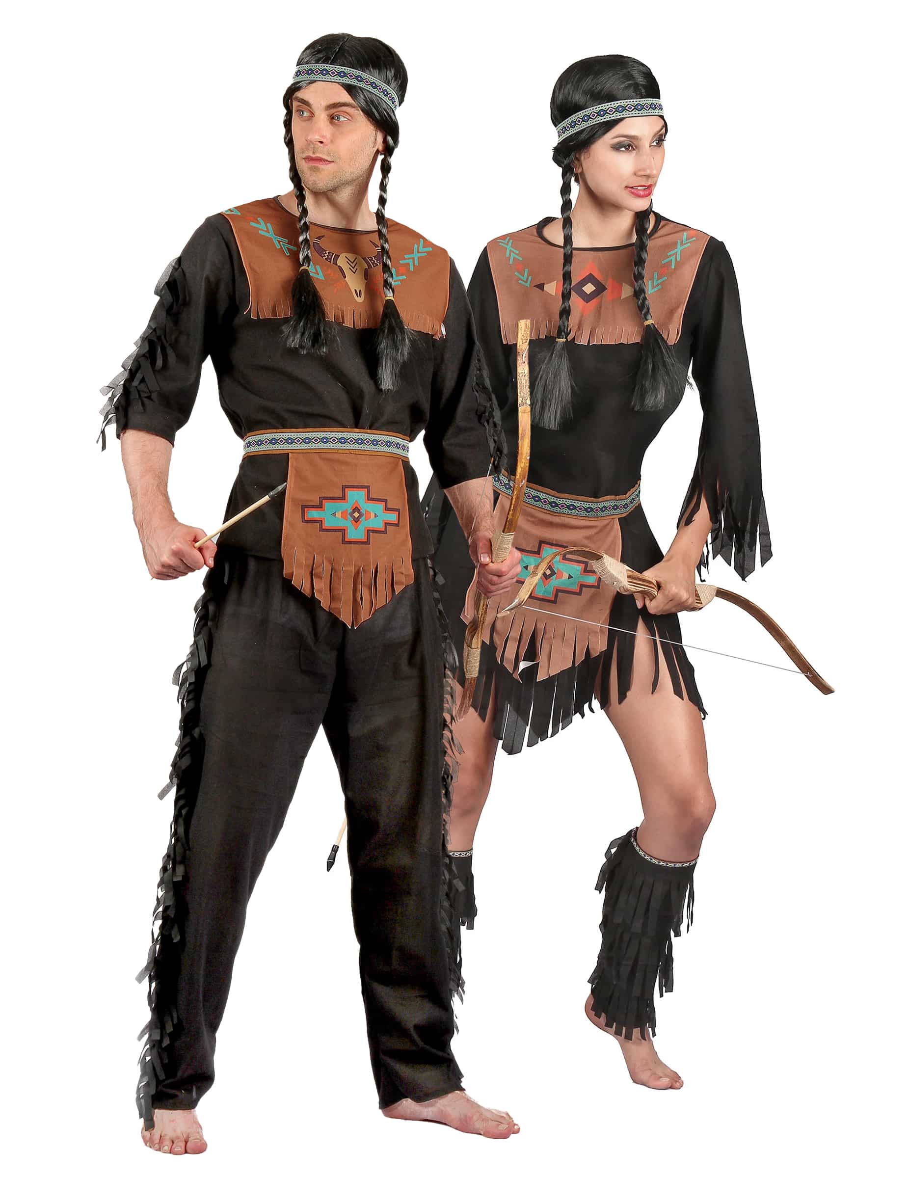 Paarkostüm Indianer und Indianerin