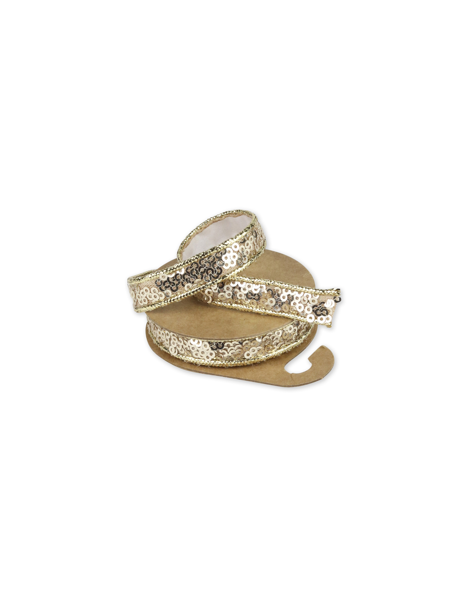 Paillettenband selbstklebend Gold 1