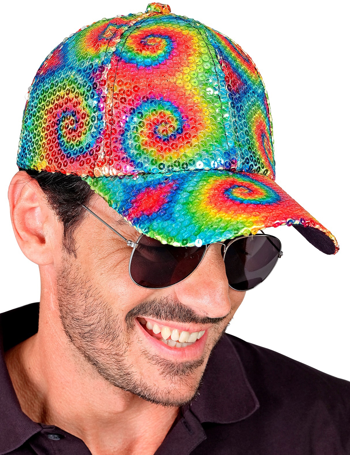 Paillettenkappe Batik für Erwachsene