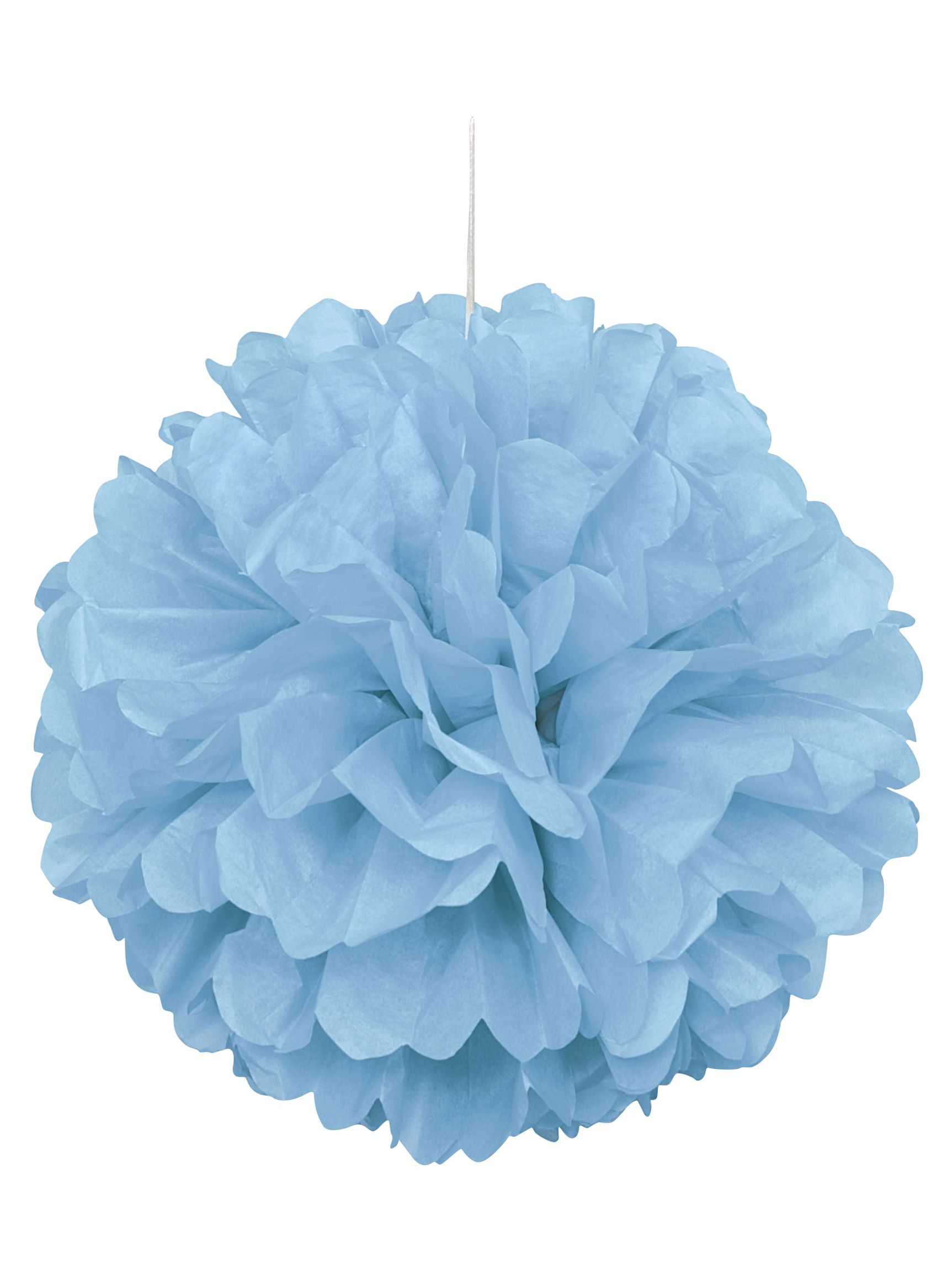Papier Pompon Pastellblau 40 cm
