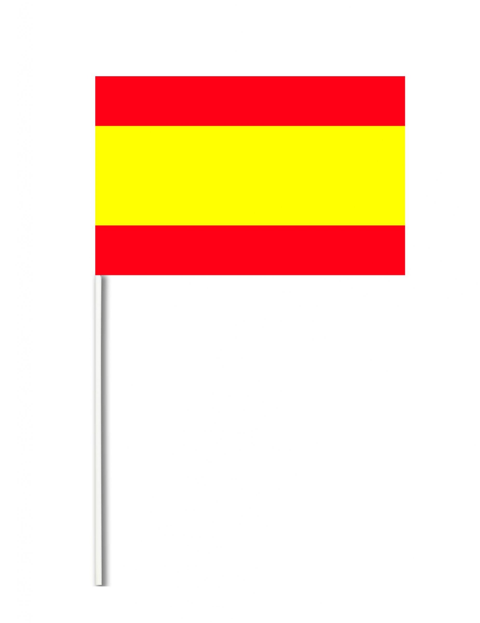 Papierfahne Spanien 14 x 21 cm