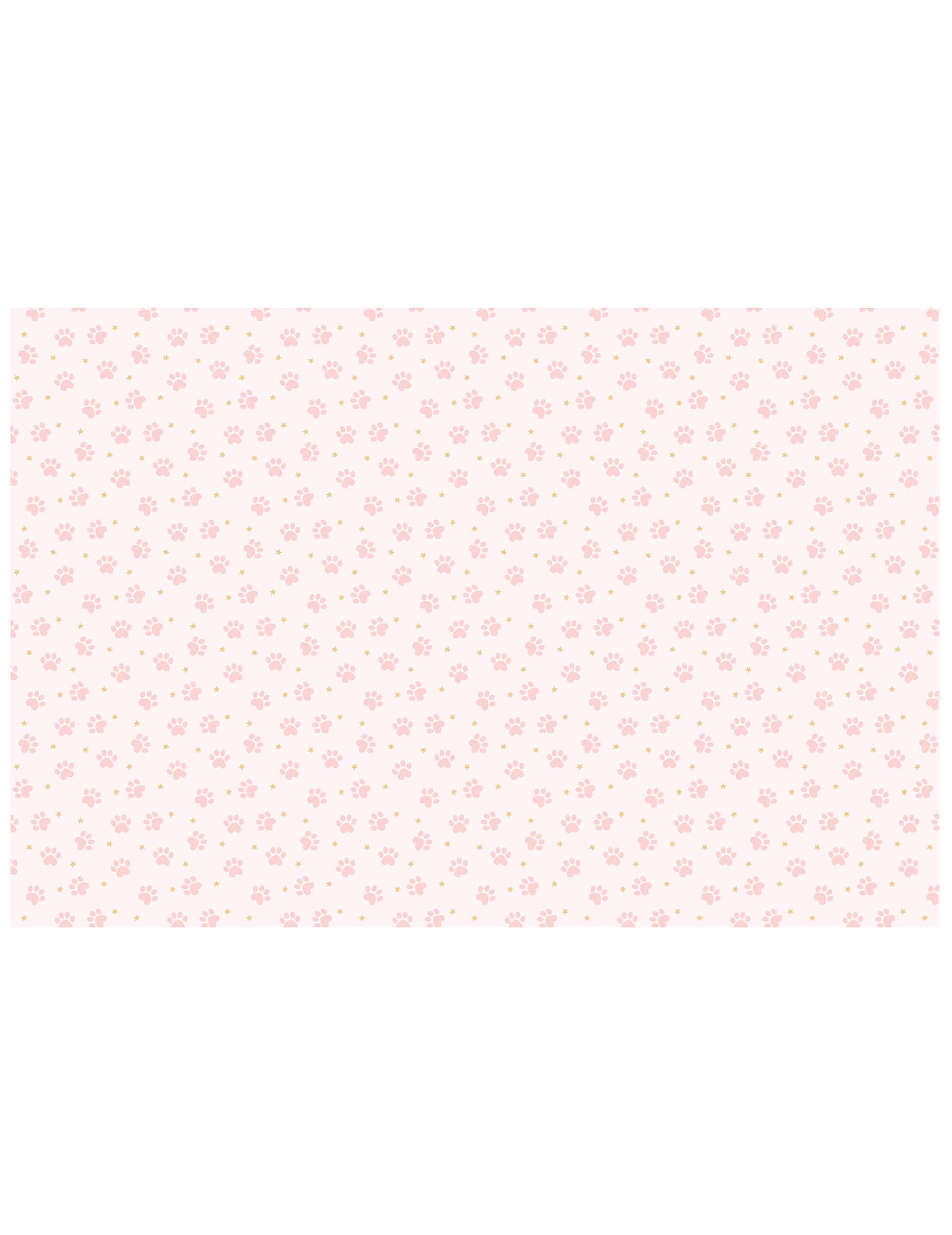 Papiertischdecke Katzenpfoten 180 x 120 cm Rosa Geburtstag