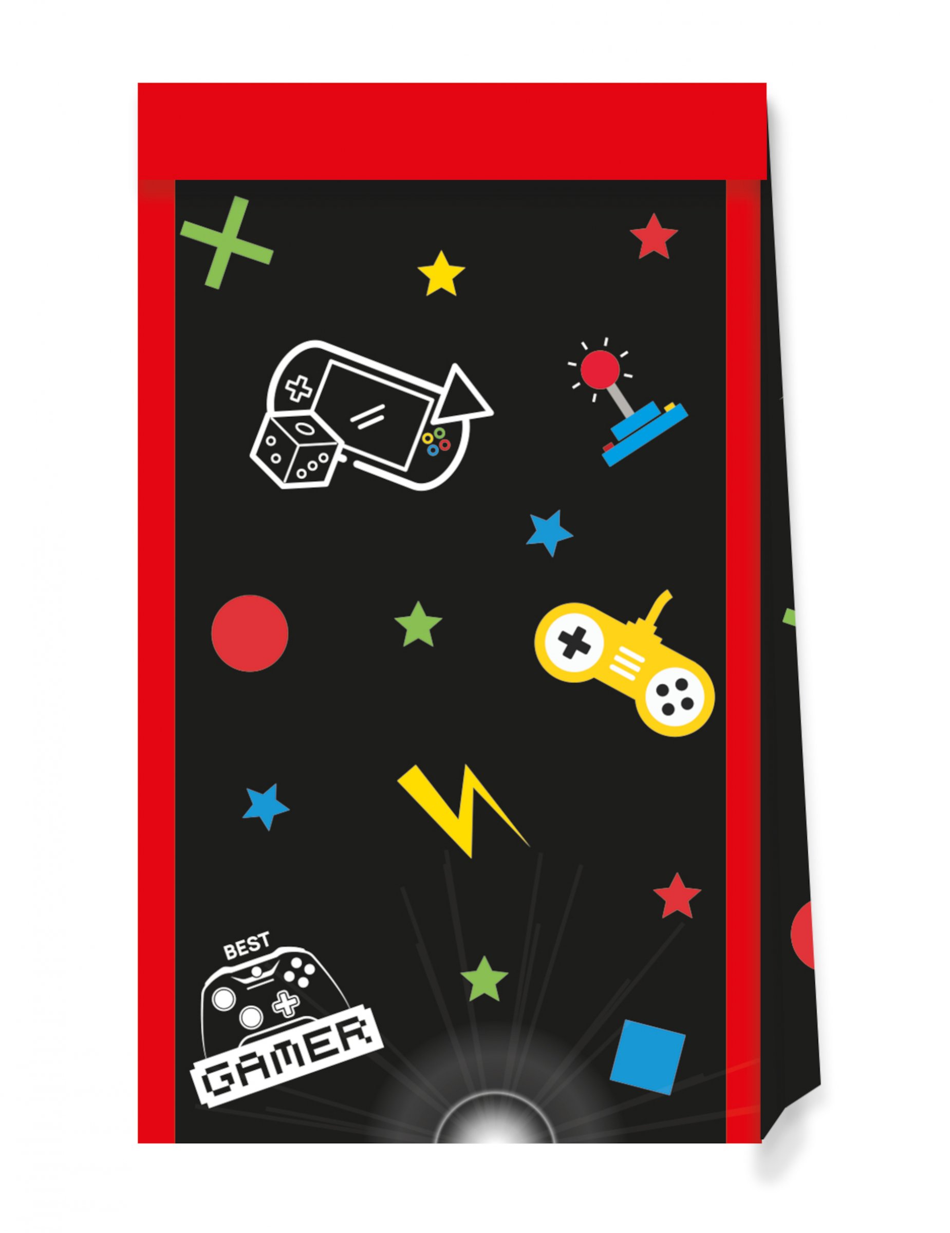 Papiertüten Gaming Party 4 Stück 22 x 13 cm