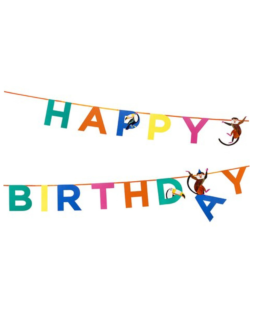 Papp-Girlande Party Animal Happy Birthday Dschungel 3