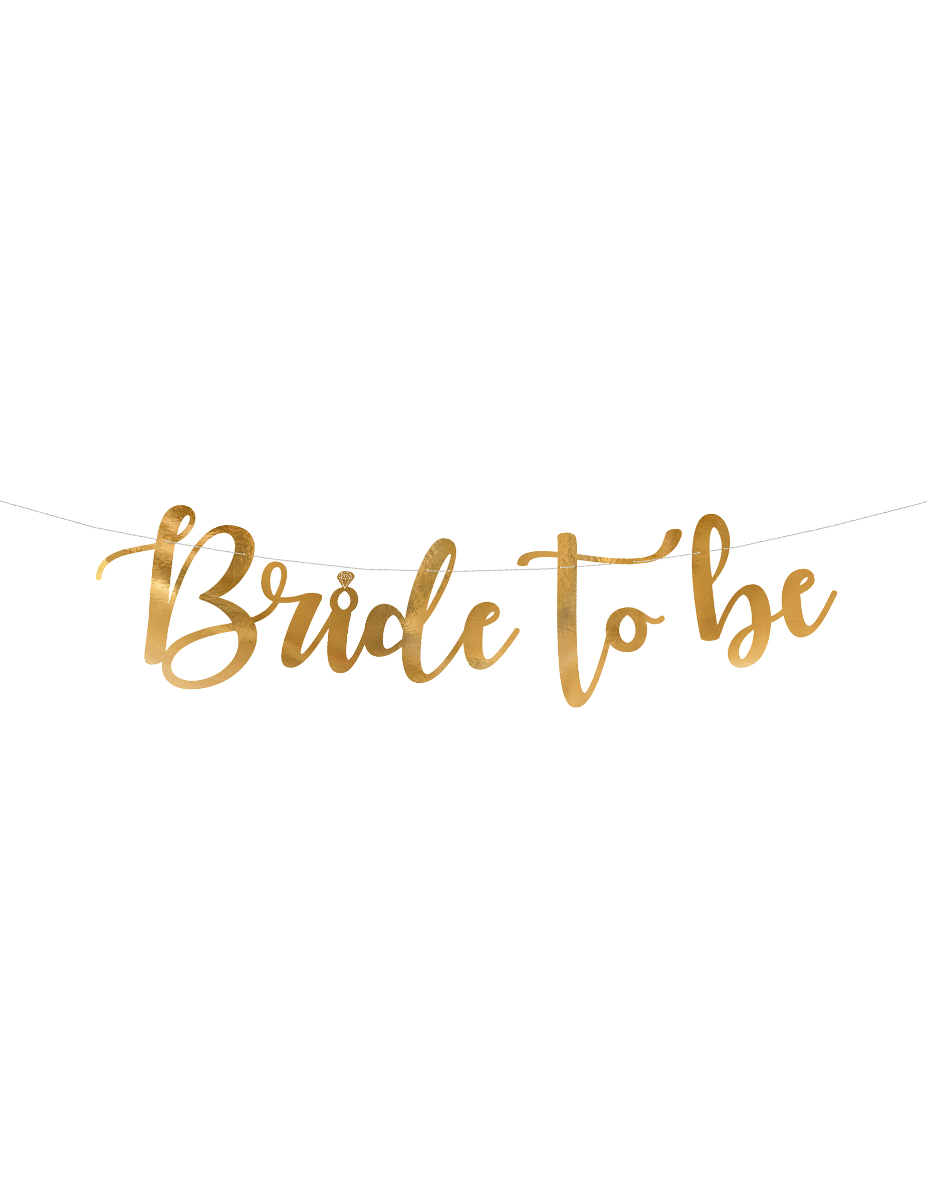 Pappgirlande Bride to be goldmetallic 80 x 19 cm