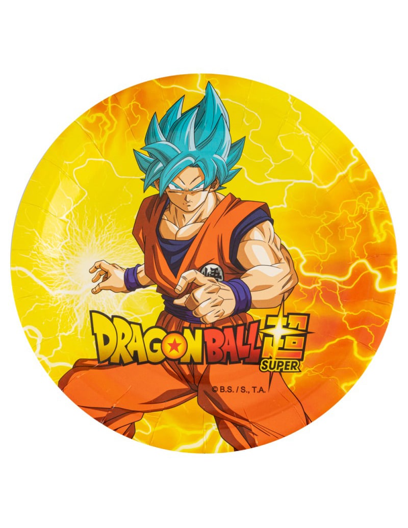 Pappteller Dragon Ball Z Partygeschirrr 8 Stk bunt 23cm