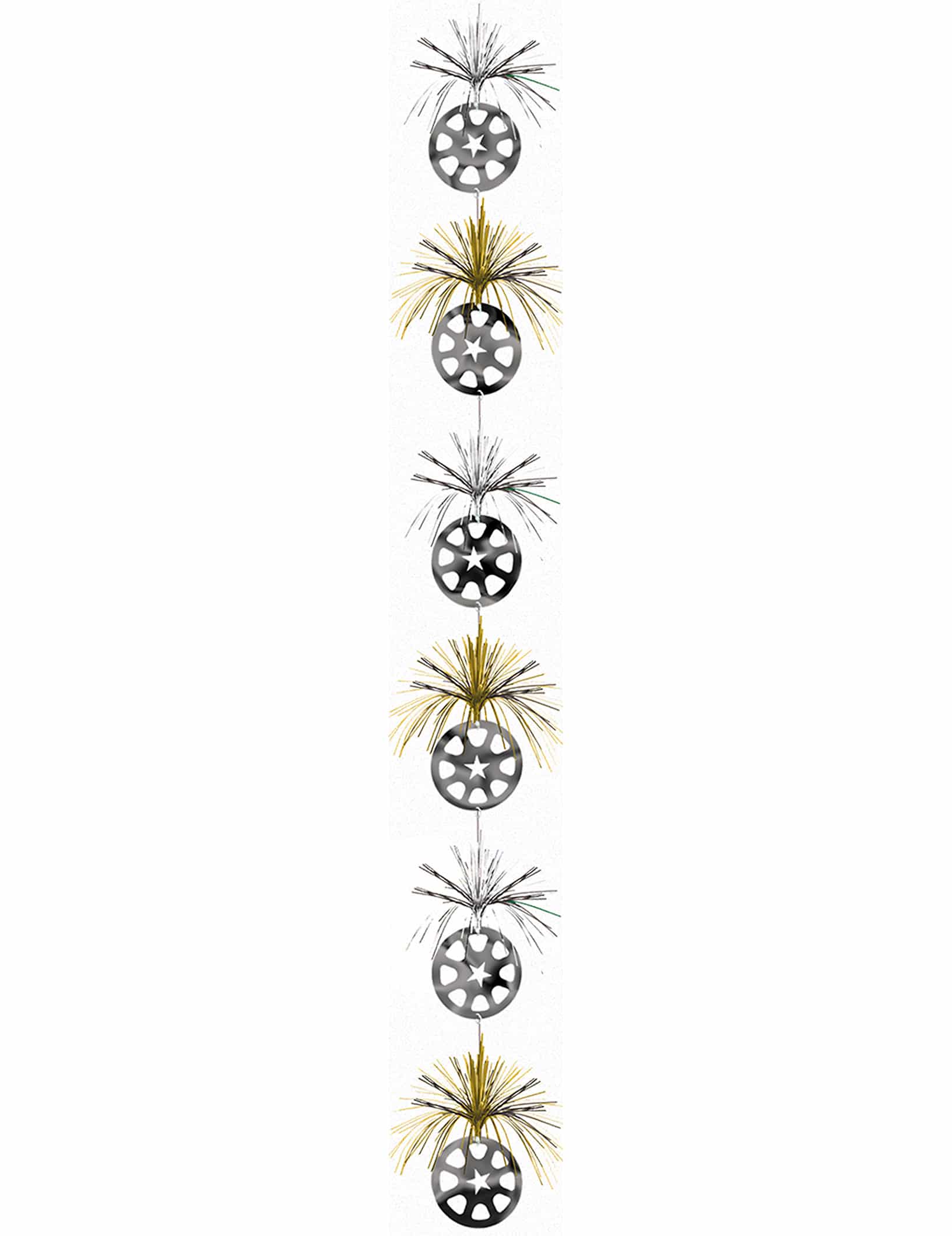 Party Girlande Hollywood schwarz-silber-gold 2