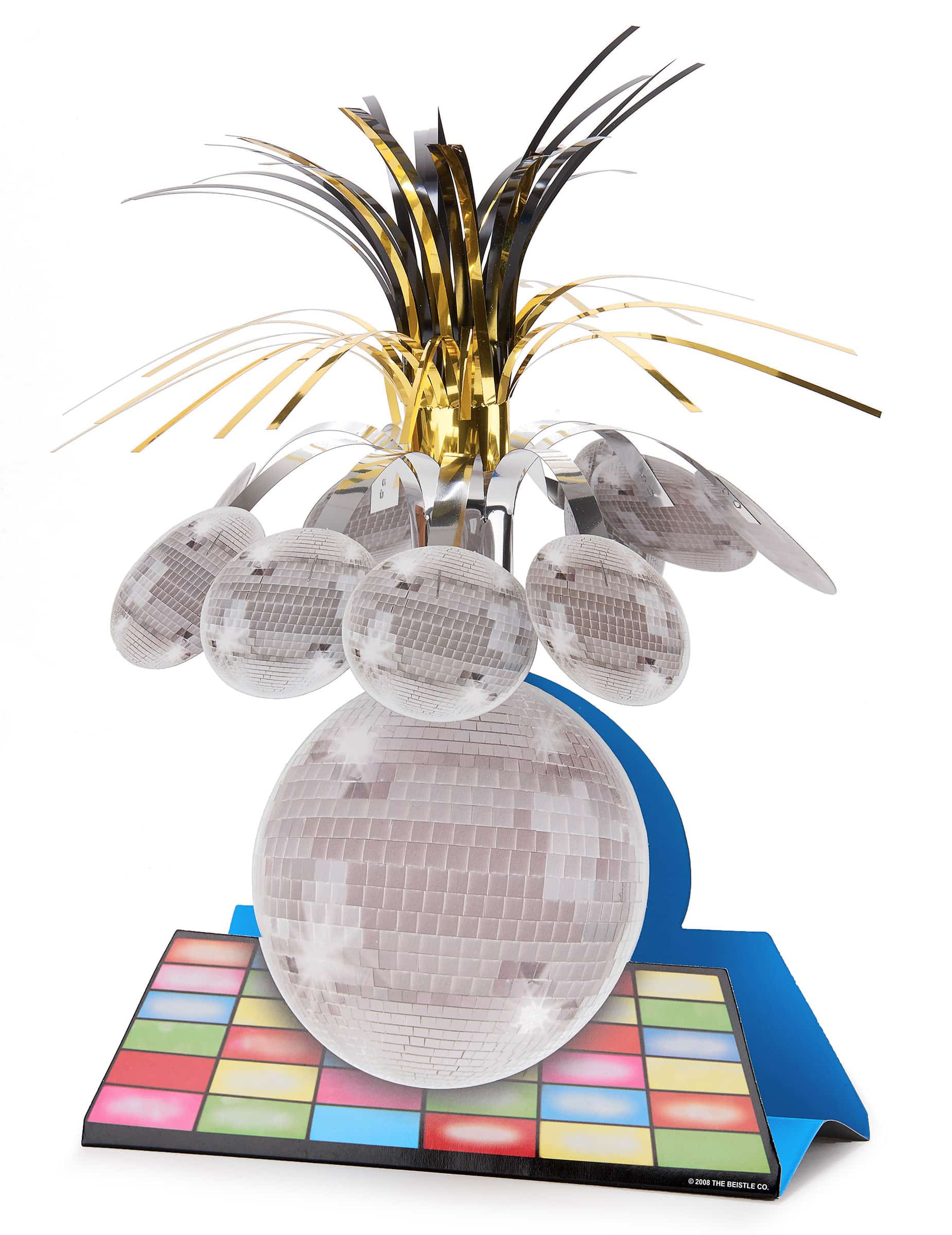 Party Tischdeko Disco bunt 33cm