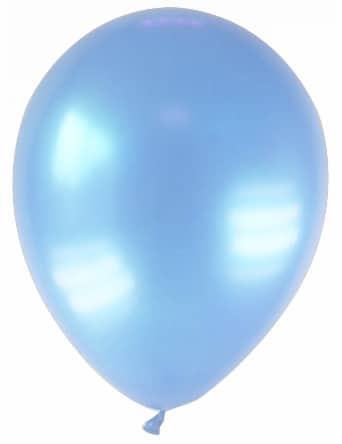 Party Zubehör Deko Luftballons 12 Stück hellblau 28 cm