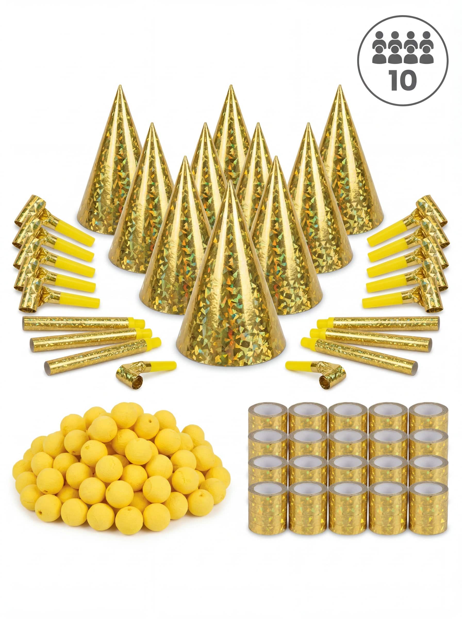 Partybox für 10 Personen Gold