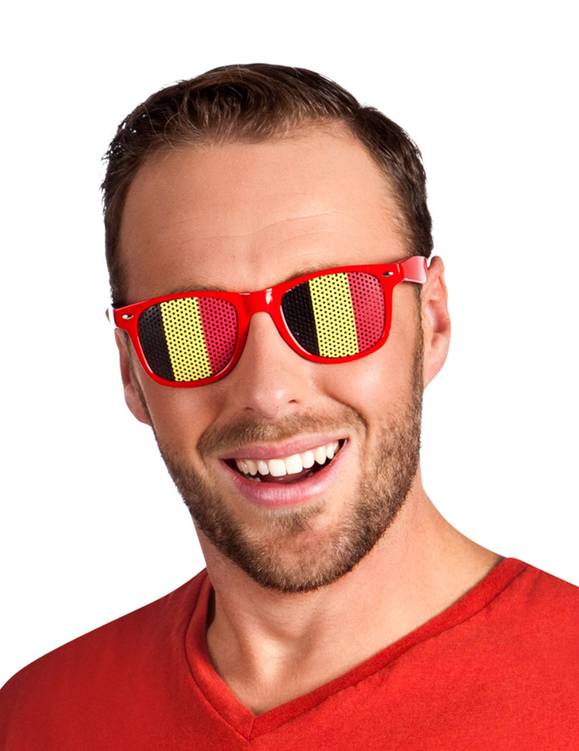 Partybrille Belgien Partyaccessoire Fanartikel 14