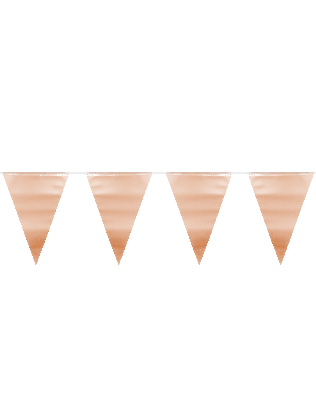 Partygirlande Raumdekoration metallisch gold-rosa 6 m