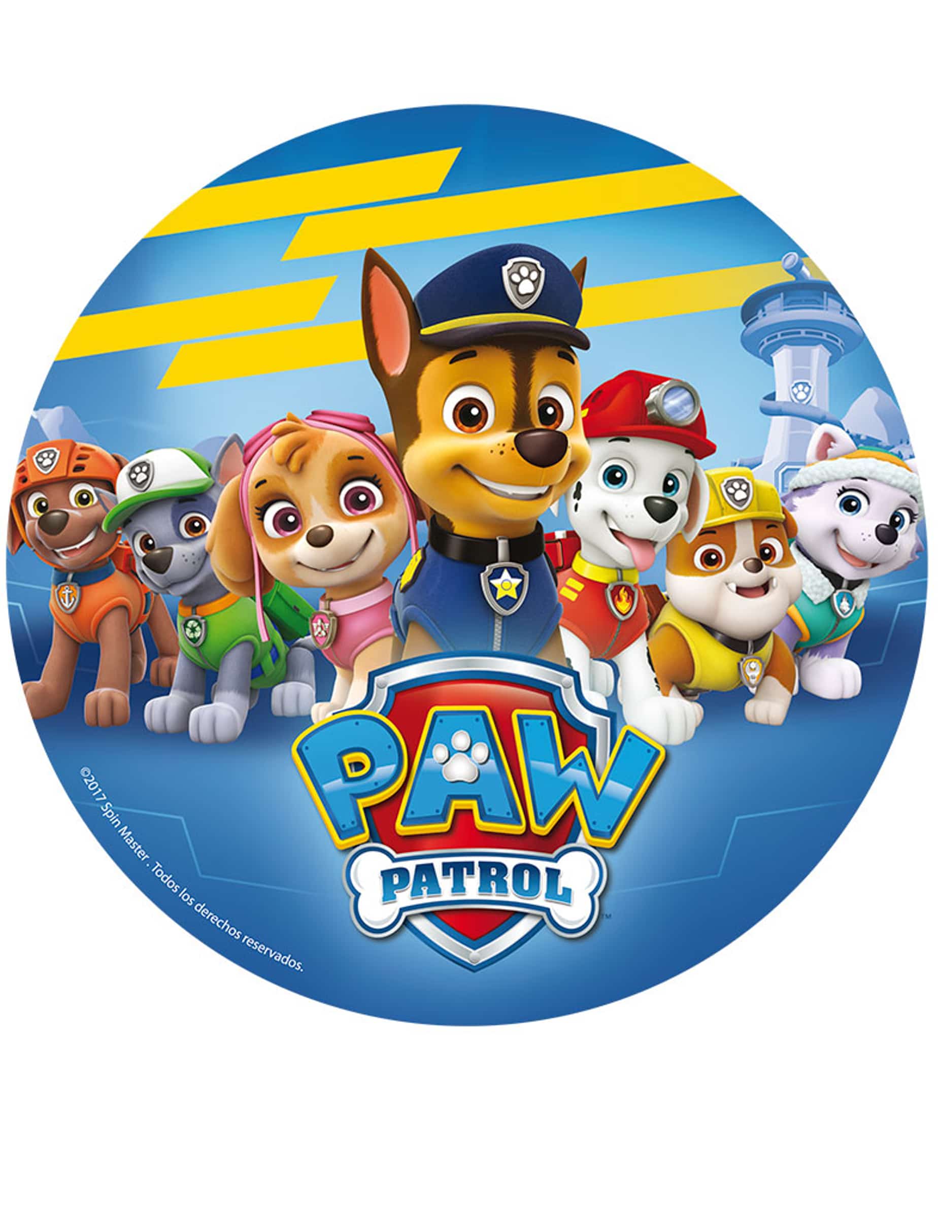 Paw Patrol Torten-Oblate Kuchendeko Lizenzware bunt 20cm