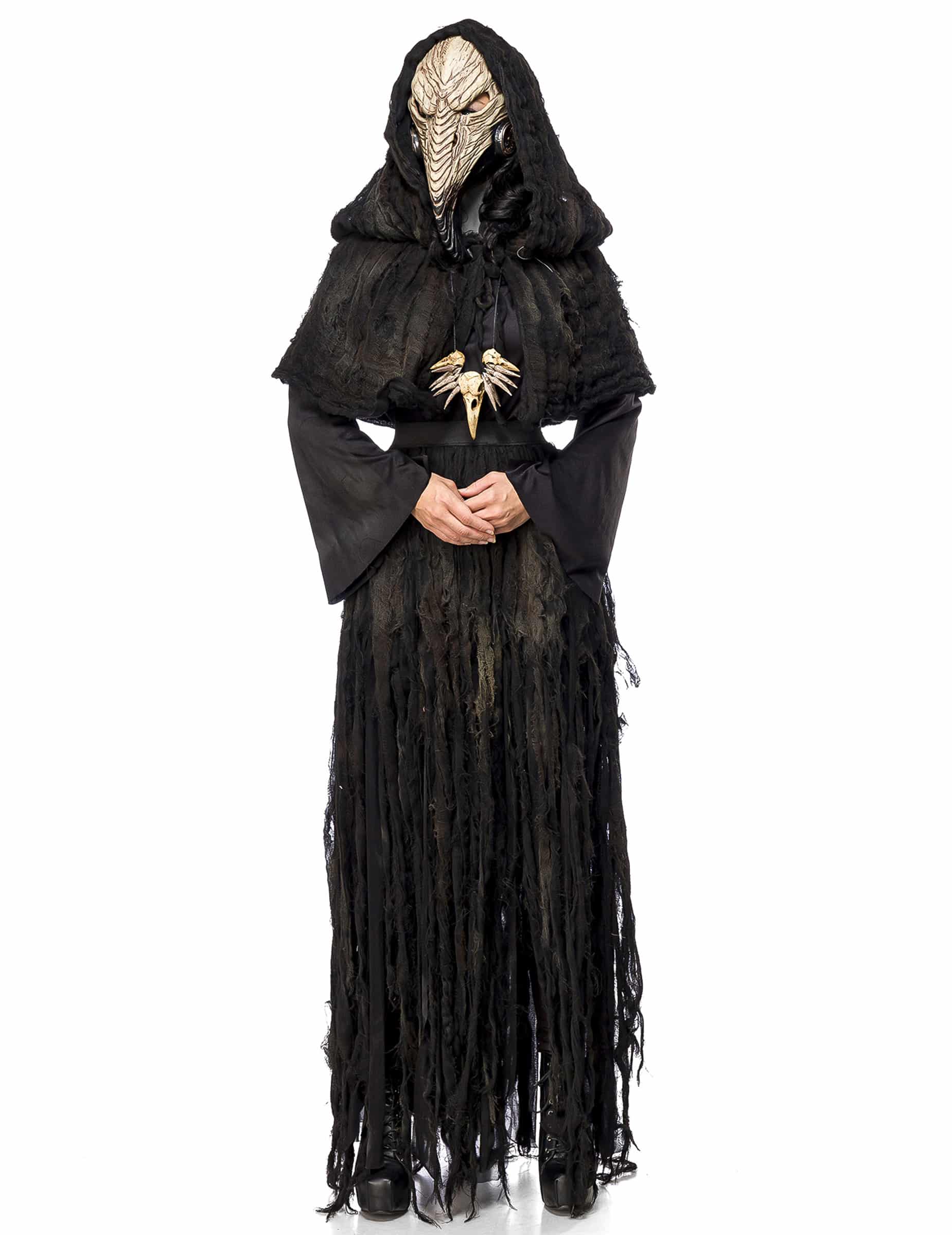 Pestdoktorin Kostüm Schnabelmaske Damen