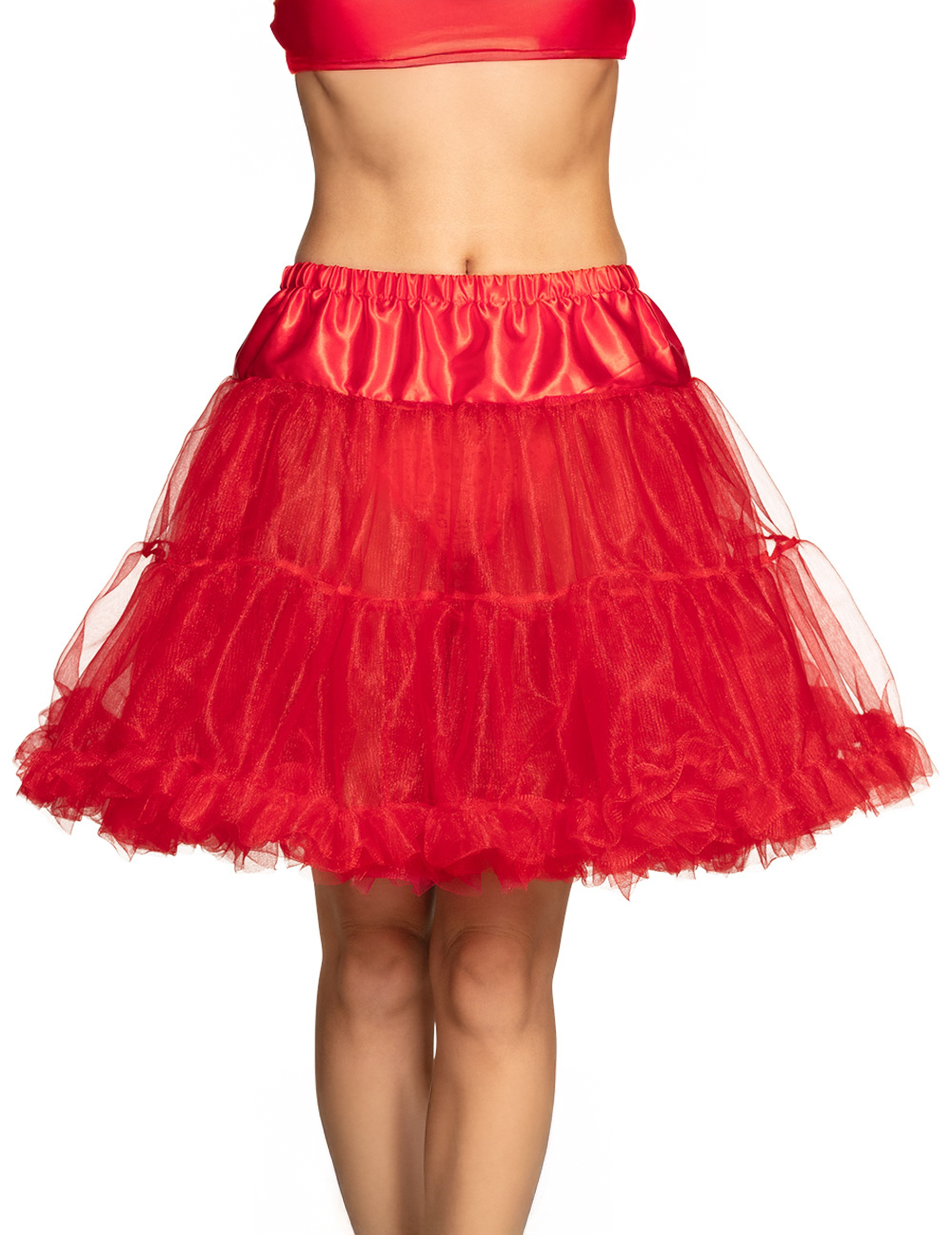 Petticoat für Damen Unterrock Accessoire rot