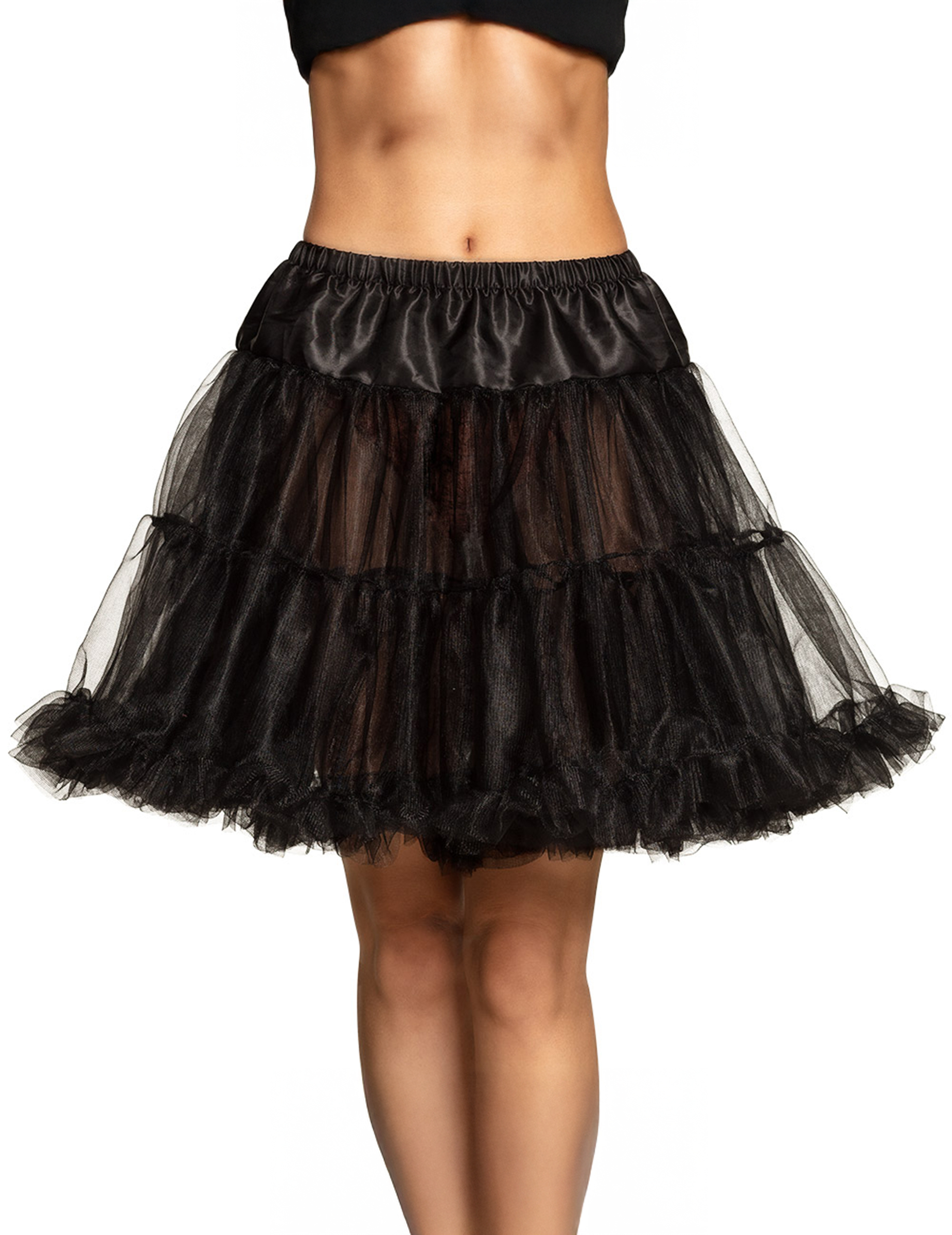 Petticoat für Damen Unterrock Accessoire schwarz