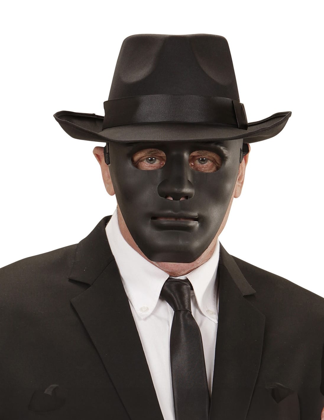 Phantom Karneval-Maske Anonymous schwarz
