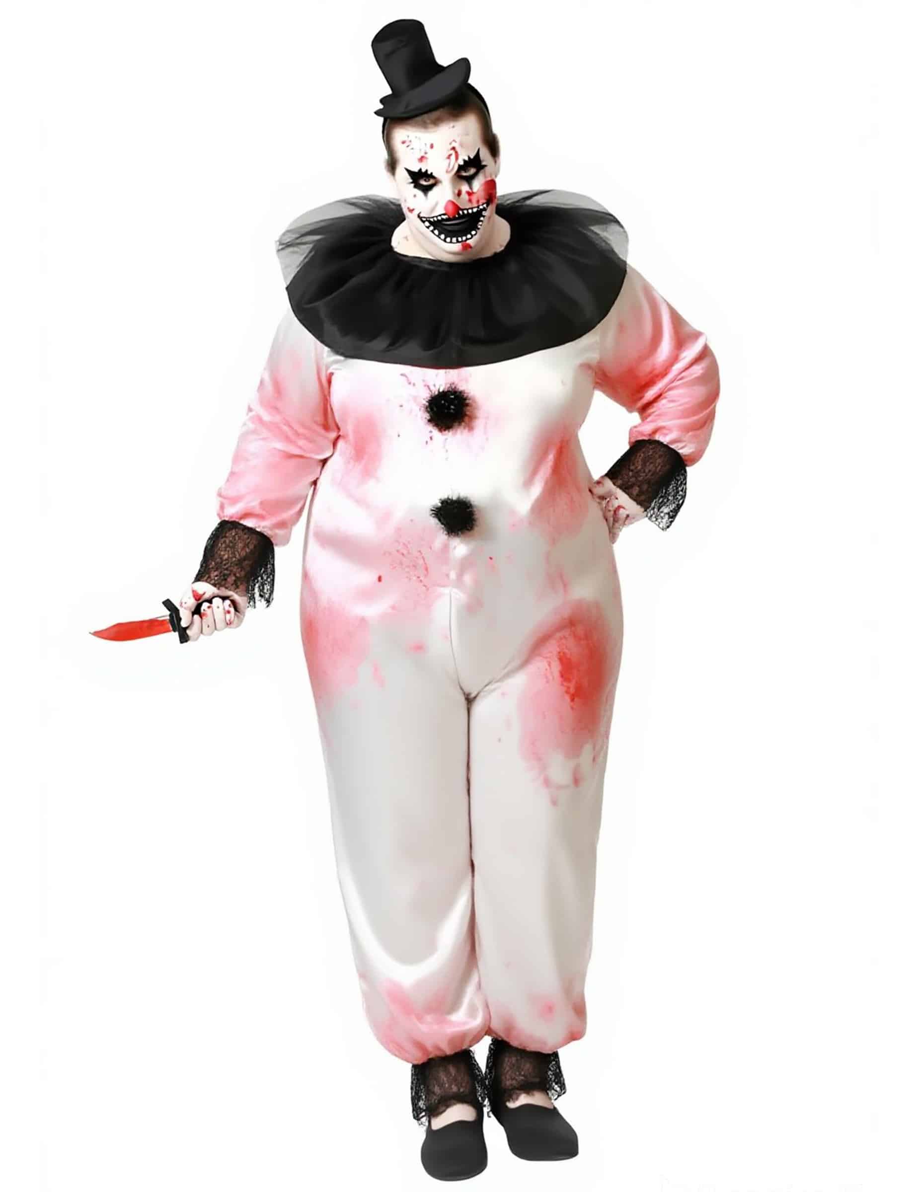 Pierrot Killer Clown für Herren plus size