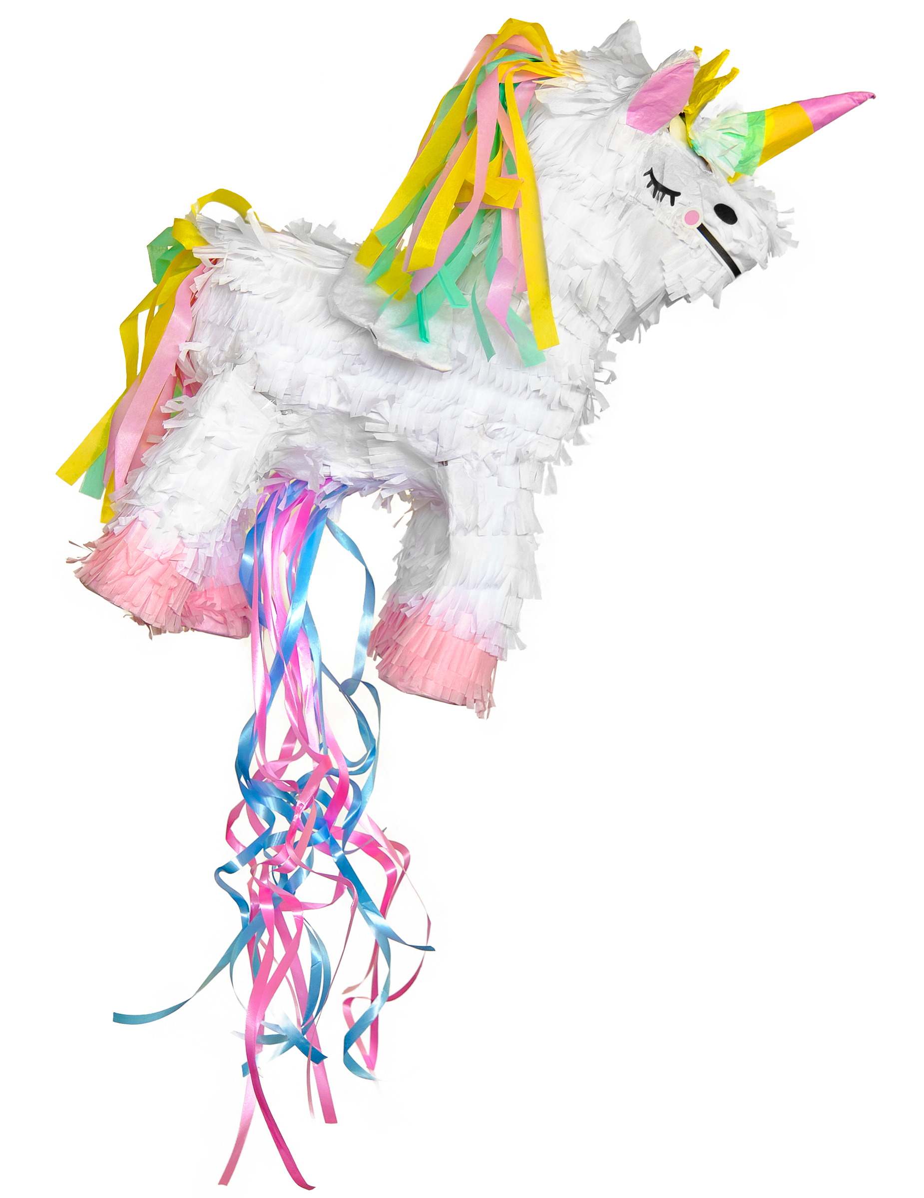 Piñata Einhorn mit Flügeln 48 x 32 cm