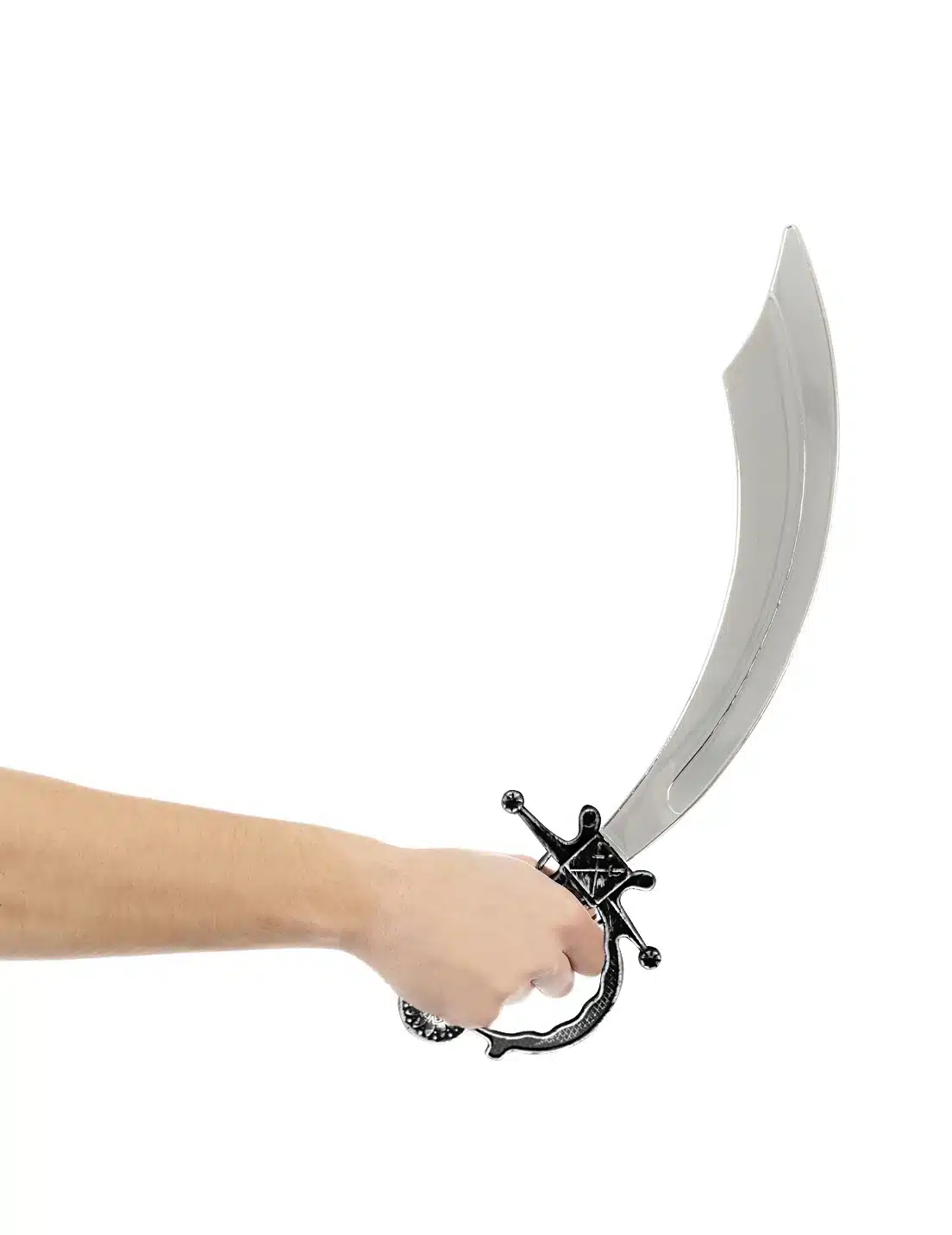 Pirat Schwert silber-schwarz 50cm