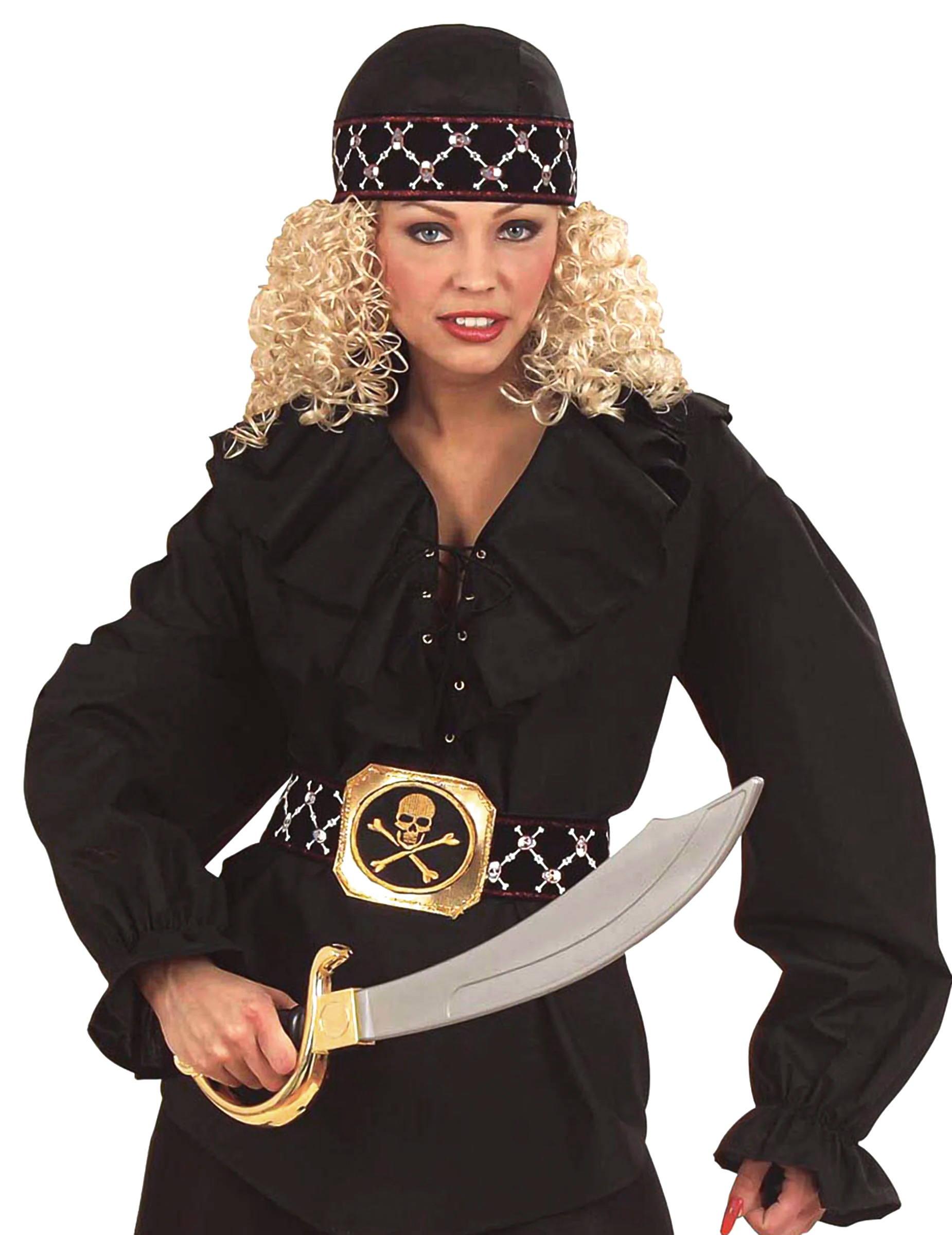 Piraten Bandana schwarz