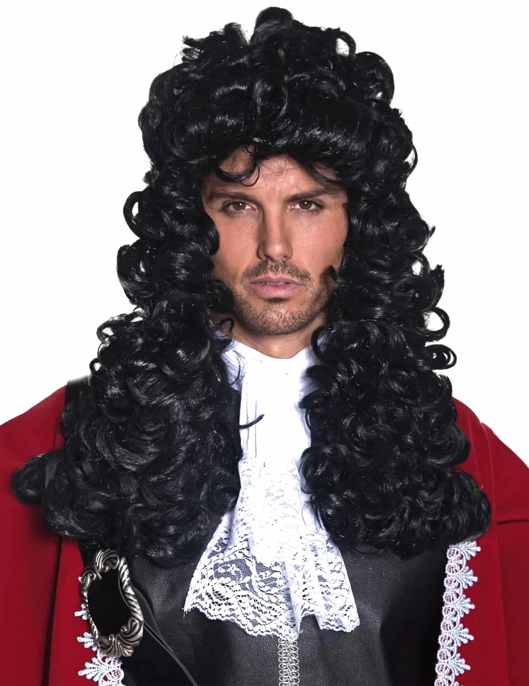 Piraten-Perücke deluxe schwarz