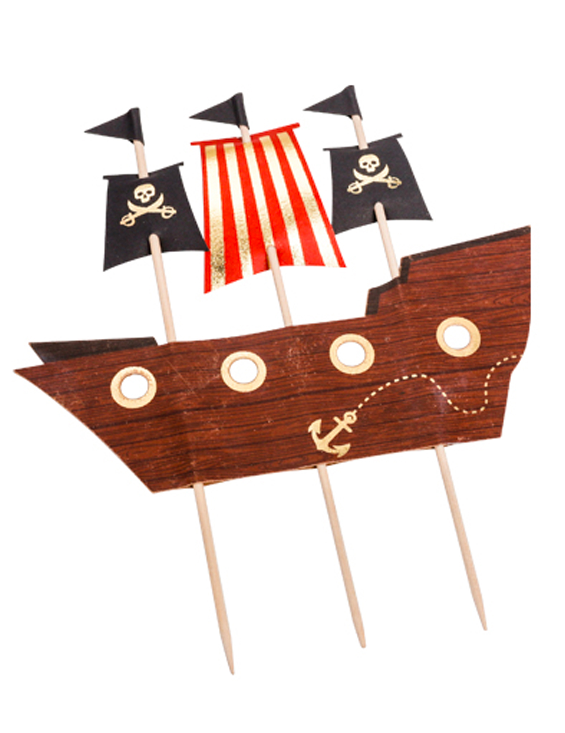 Piratenschiff Tortenstecker Cake Topper Dekoration 17
