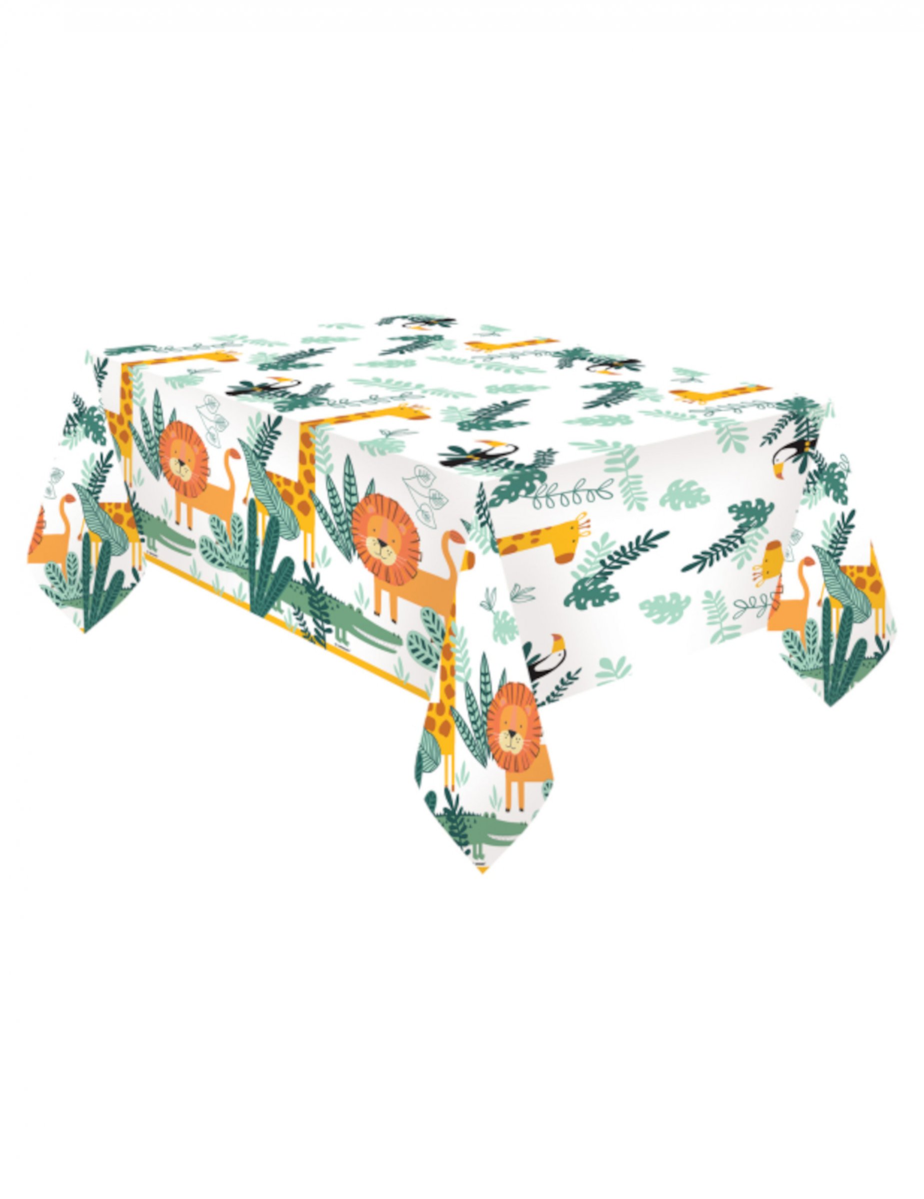 Plastik-Tischdecke Get Wild Safari 120 x 180 cm Dschungeltiere