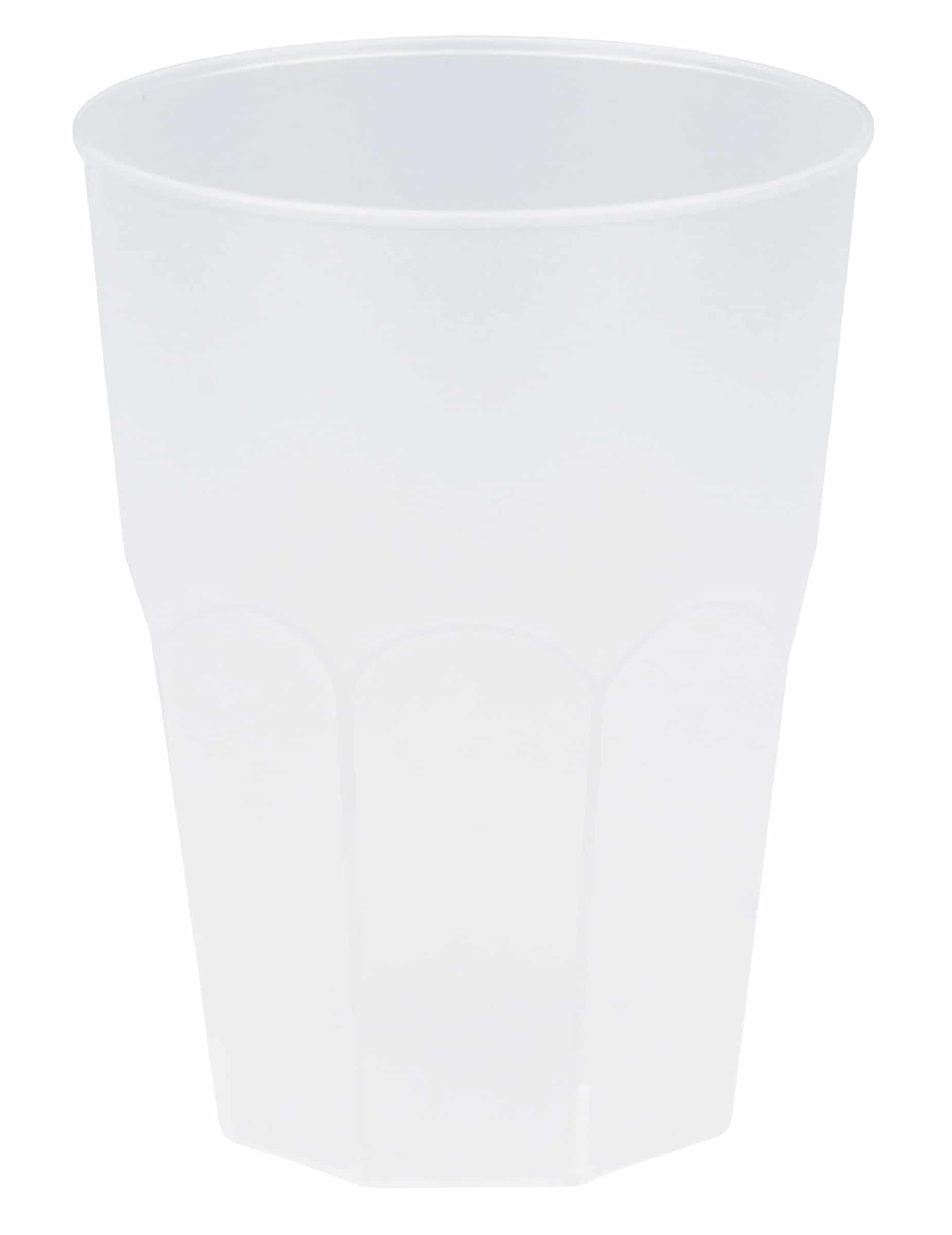 Plastikbecher frostig-transparent 42 cl