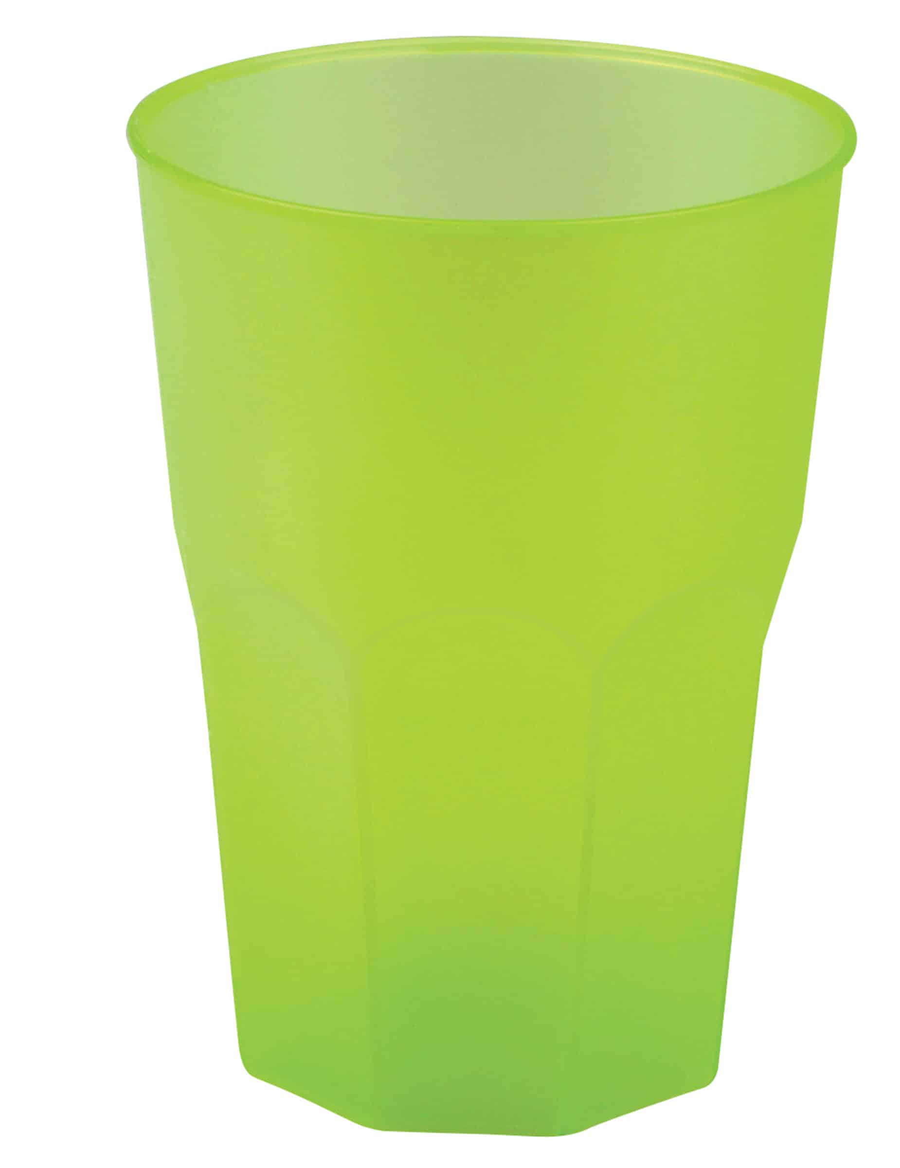 Plastikbecher gefrostet in Anisgrün 42 cl
