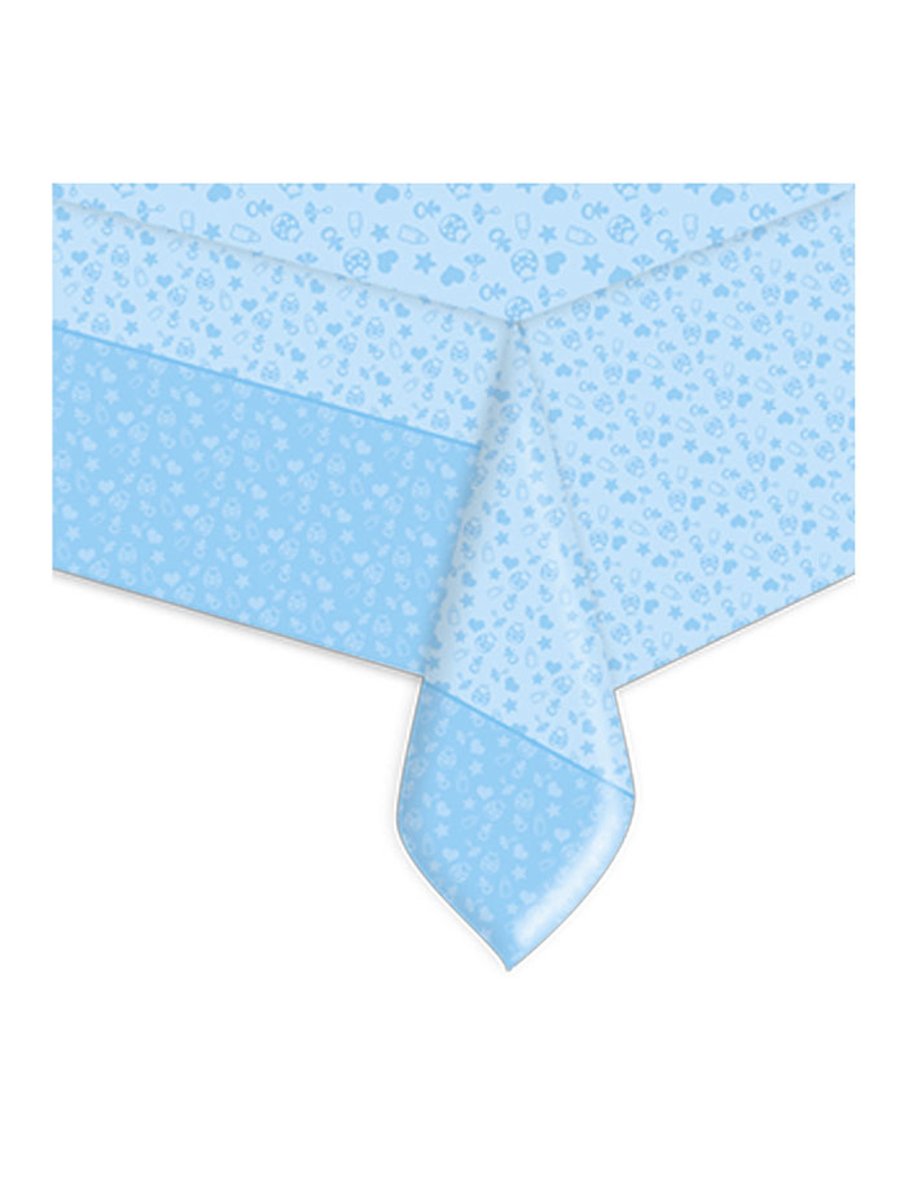 Plastiktischdecke Meine Taufe Blau 140 x 270 cm Babymotive