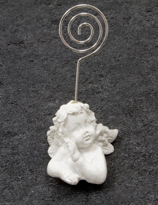 Platzkartenhalter Engel Weiß 9 x 5 cm