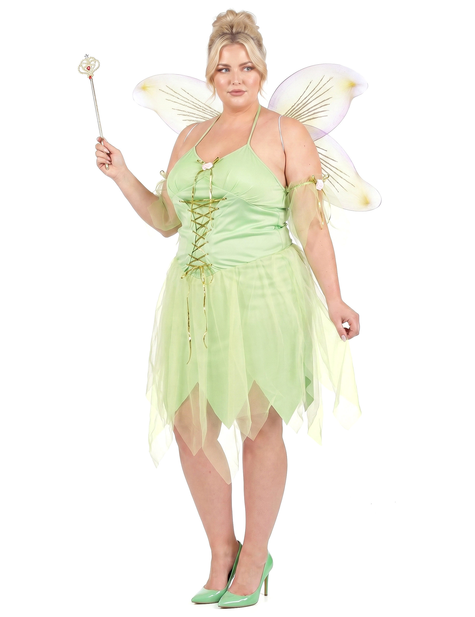 Plus Size Feenkostüm für Damen grün