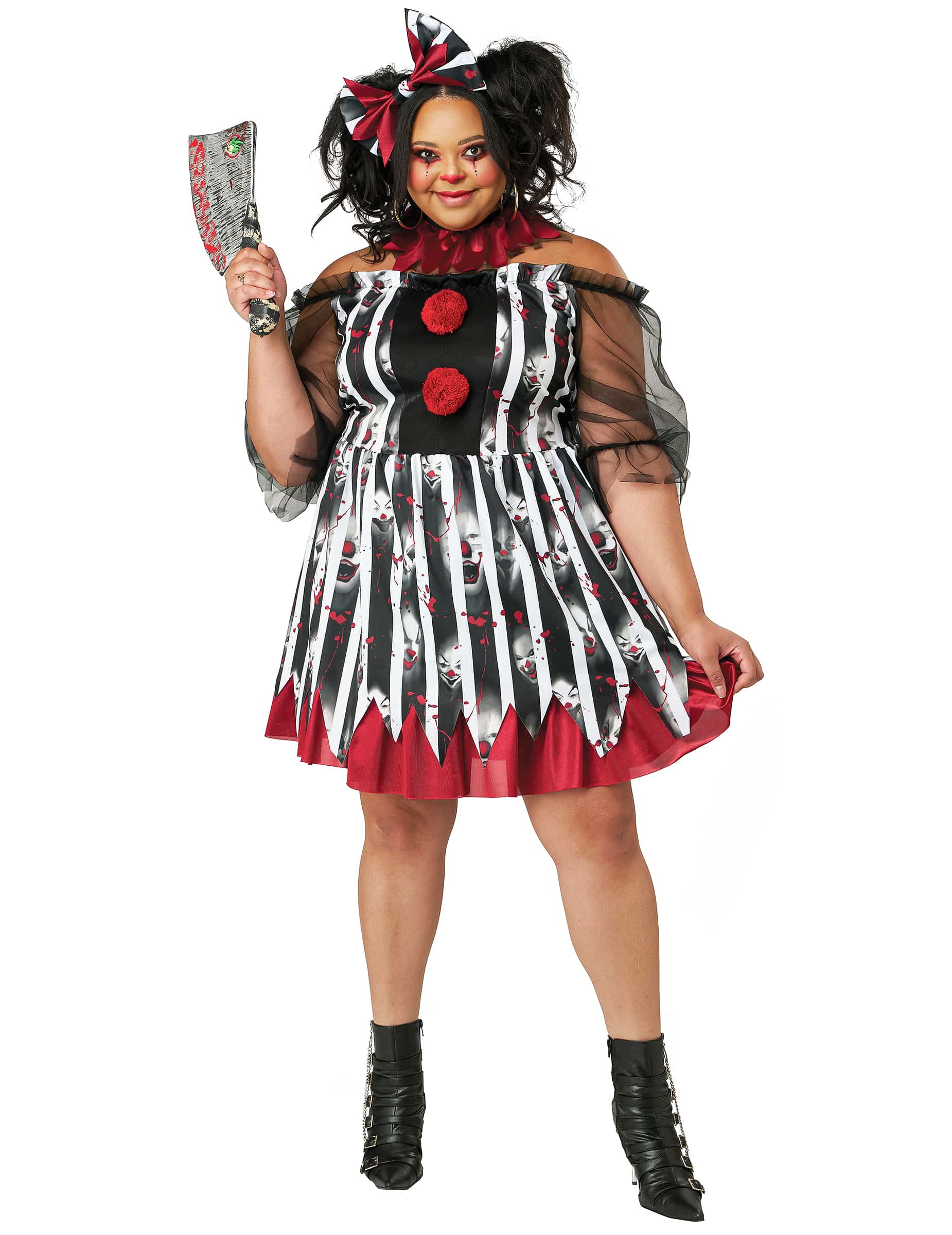 Plus Size Kostüm - Verrückter Clown
