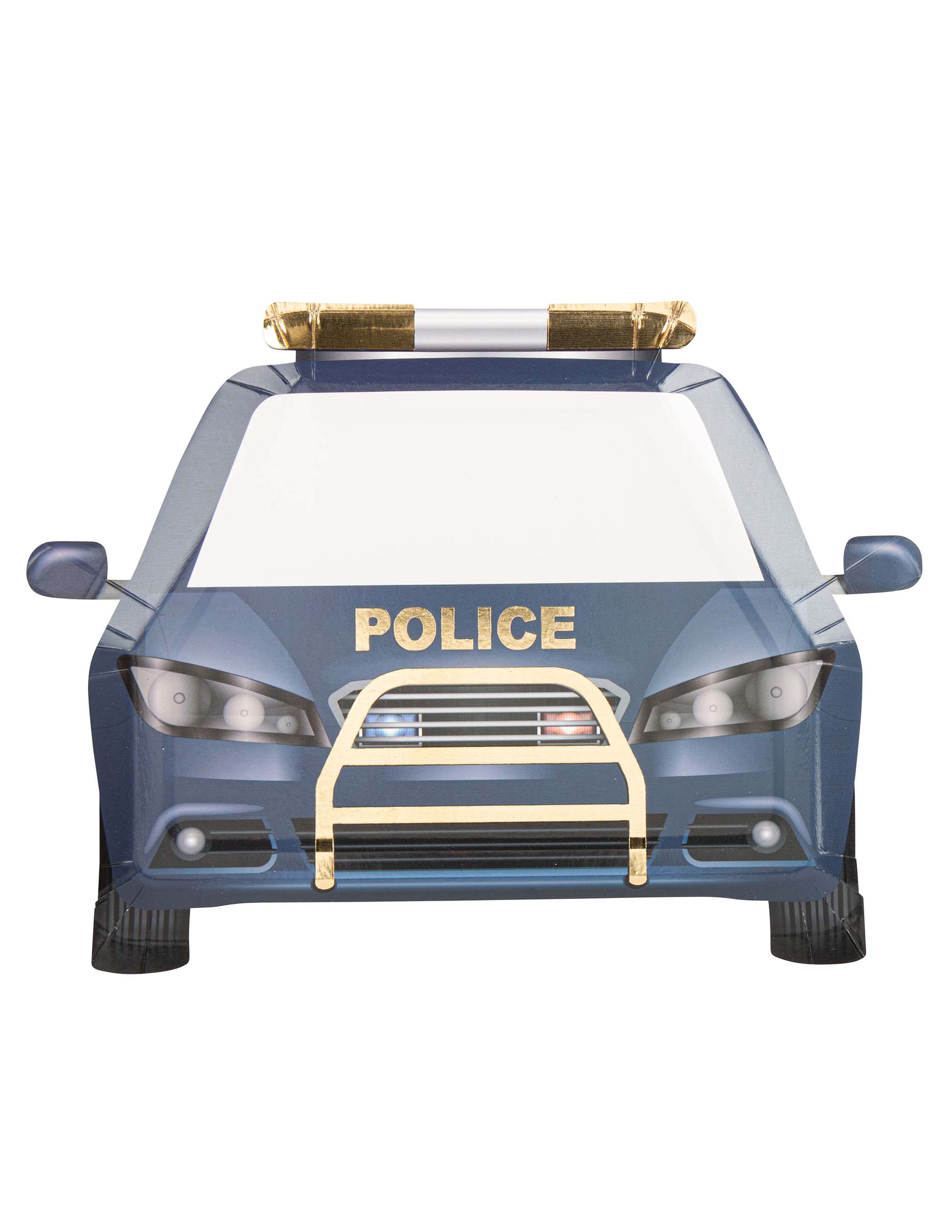 Polizei Pappteller 8 Stück 24 x 18 cm