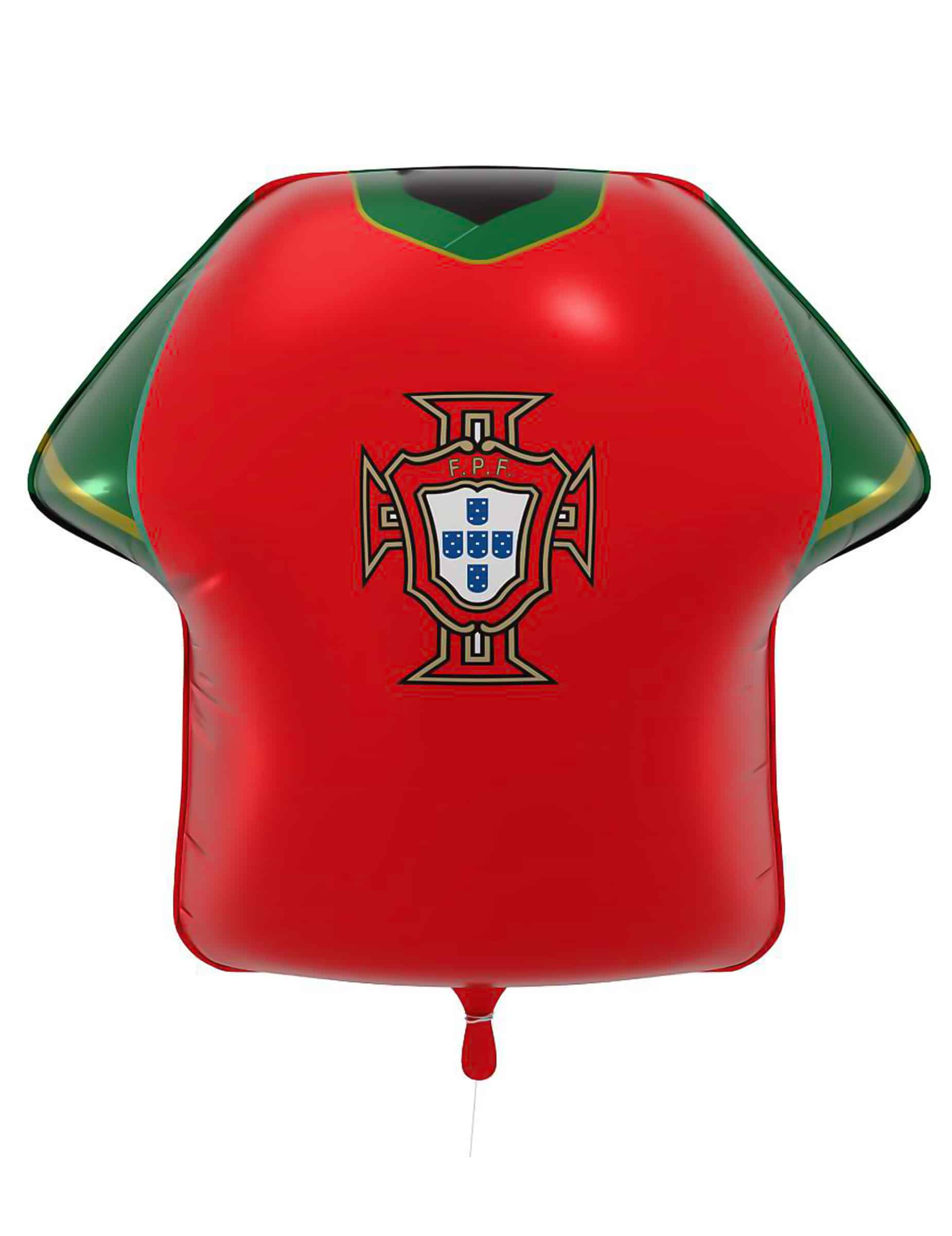 Portugal Trikot Folienballon – Fußball Nationalmannschaft Deko 52x51cm