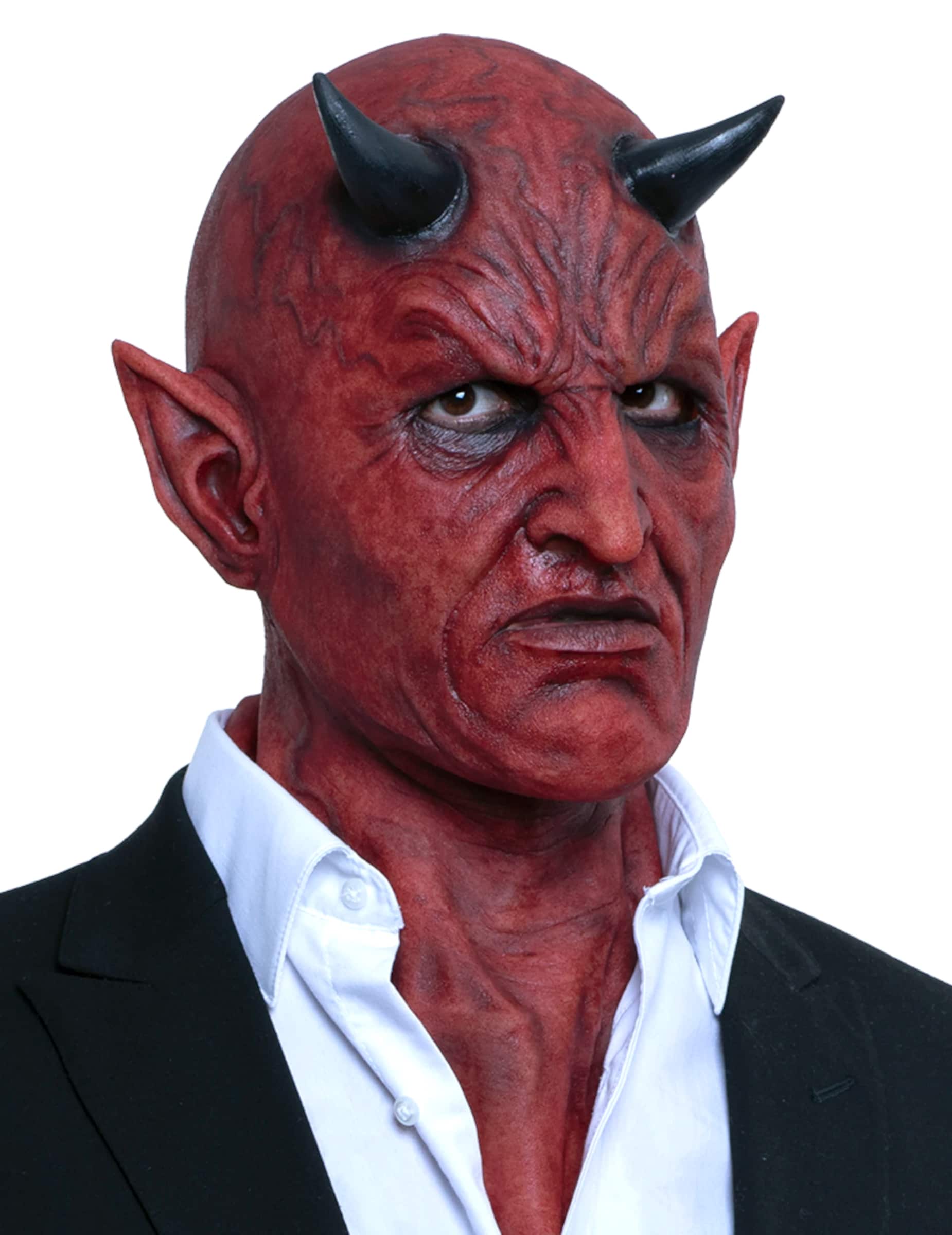 Premium Dämonen-Maske hyperrealistisch für Erwachsene